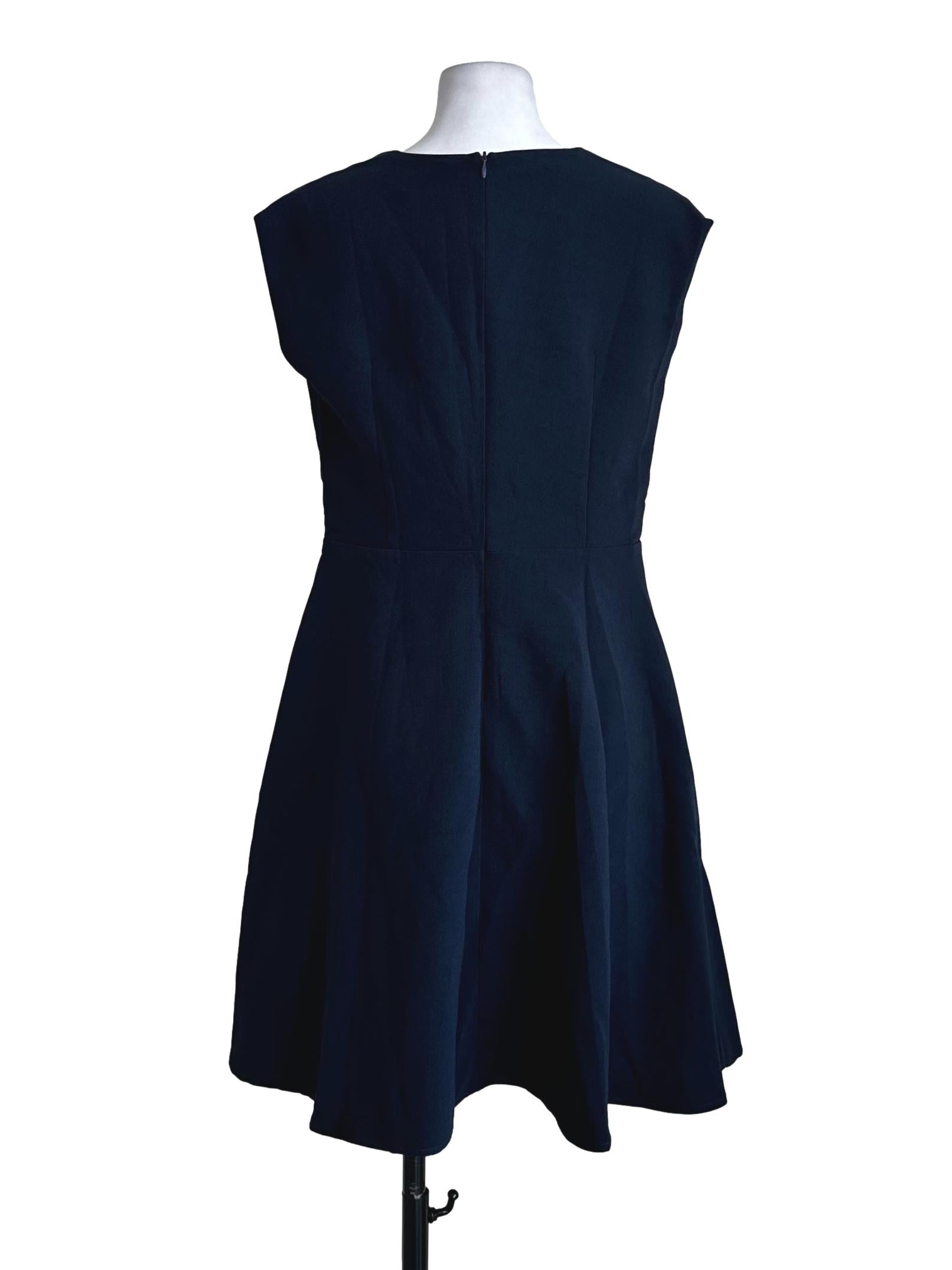 Navy Blue Plain Dress
