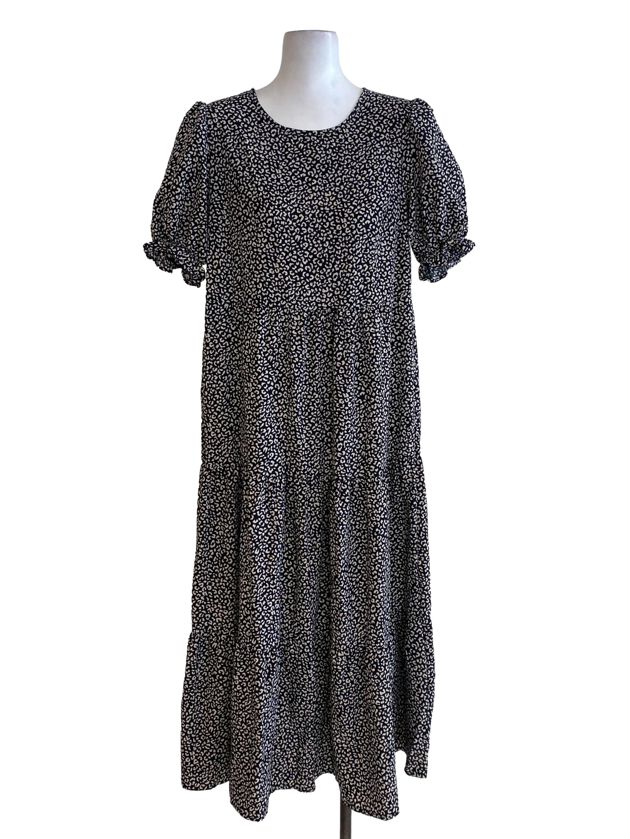 Black Printed Dress