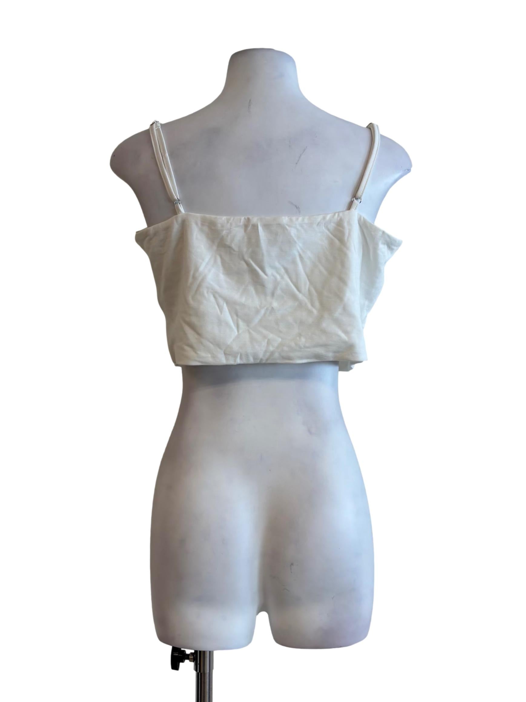 Ivory White Padded Camisole