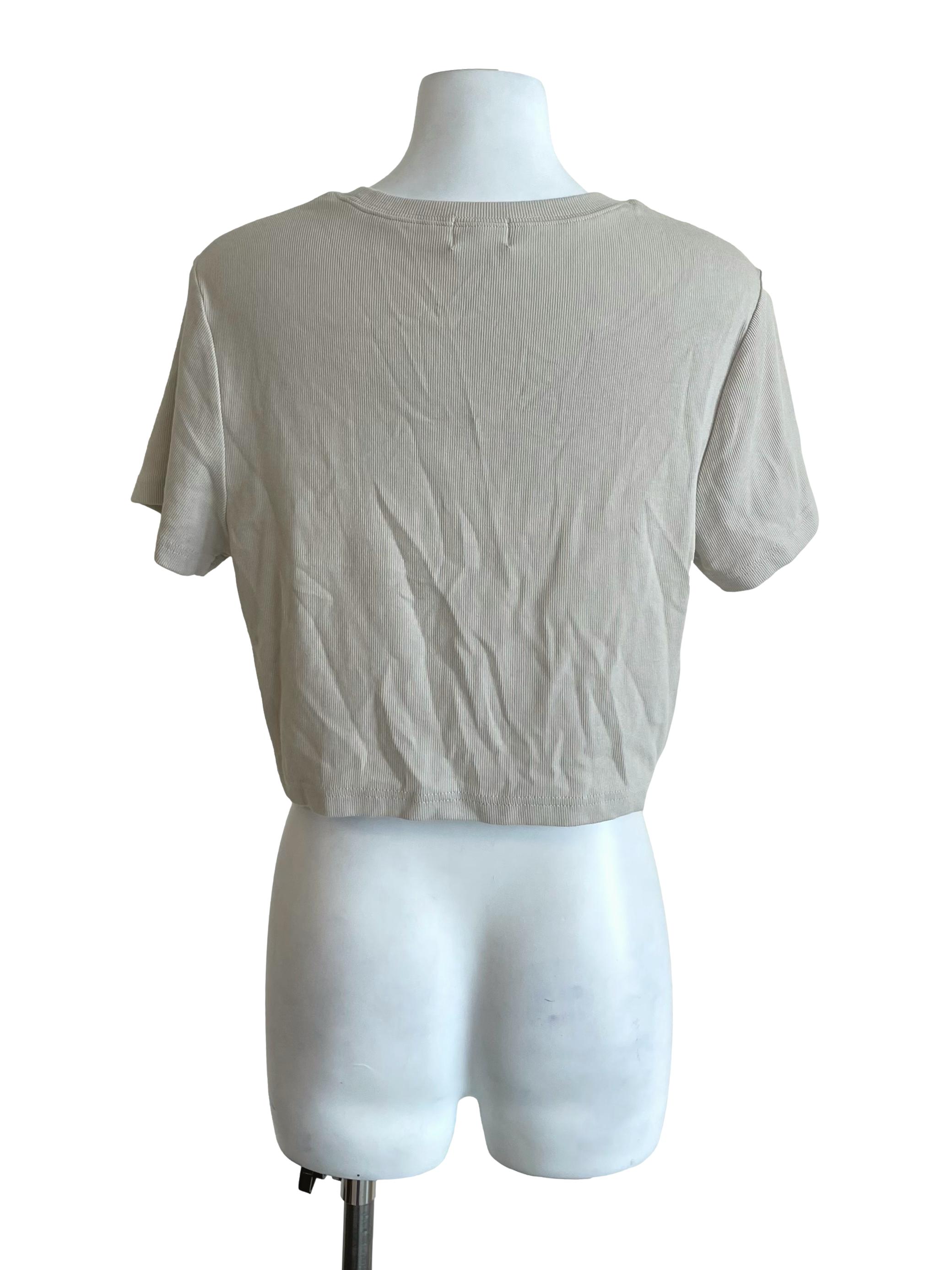 Chiffon Knit Crop Top
