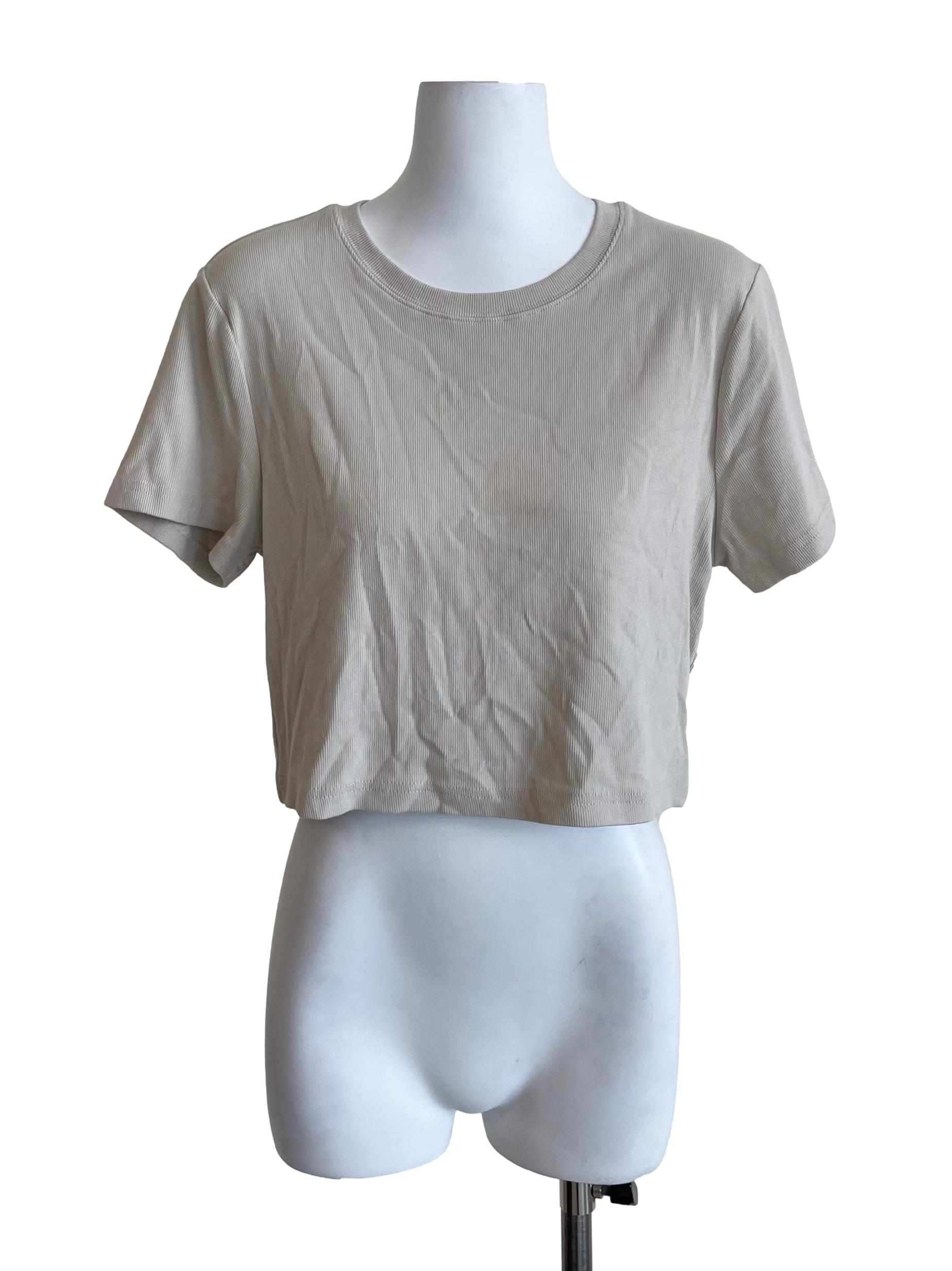 Chiffon Knit Crop Top