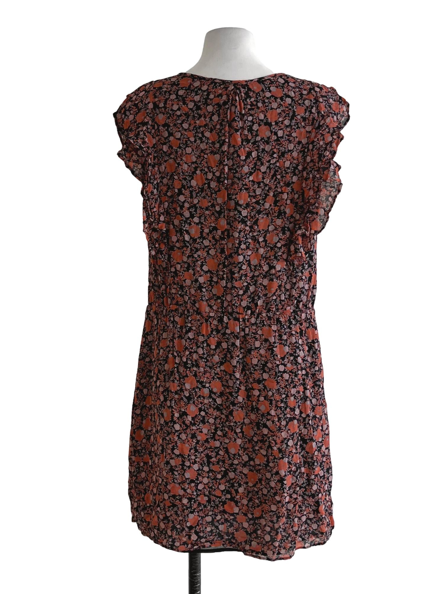 Black Floral Sheath Dress