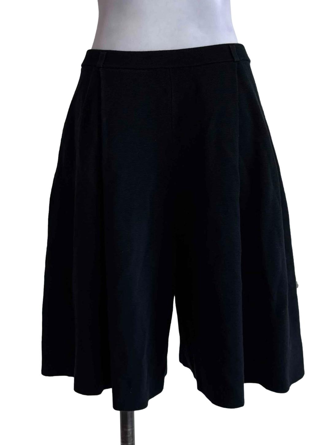 Iron Black Wide Leg Short Pants