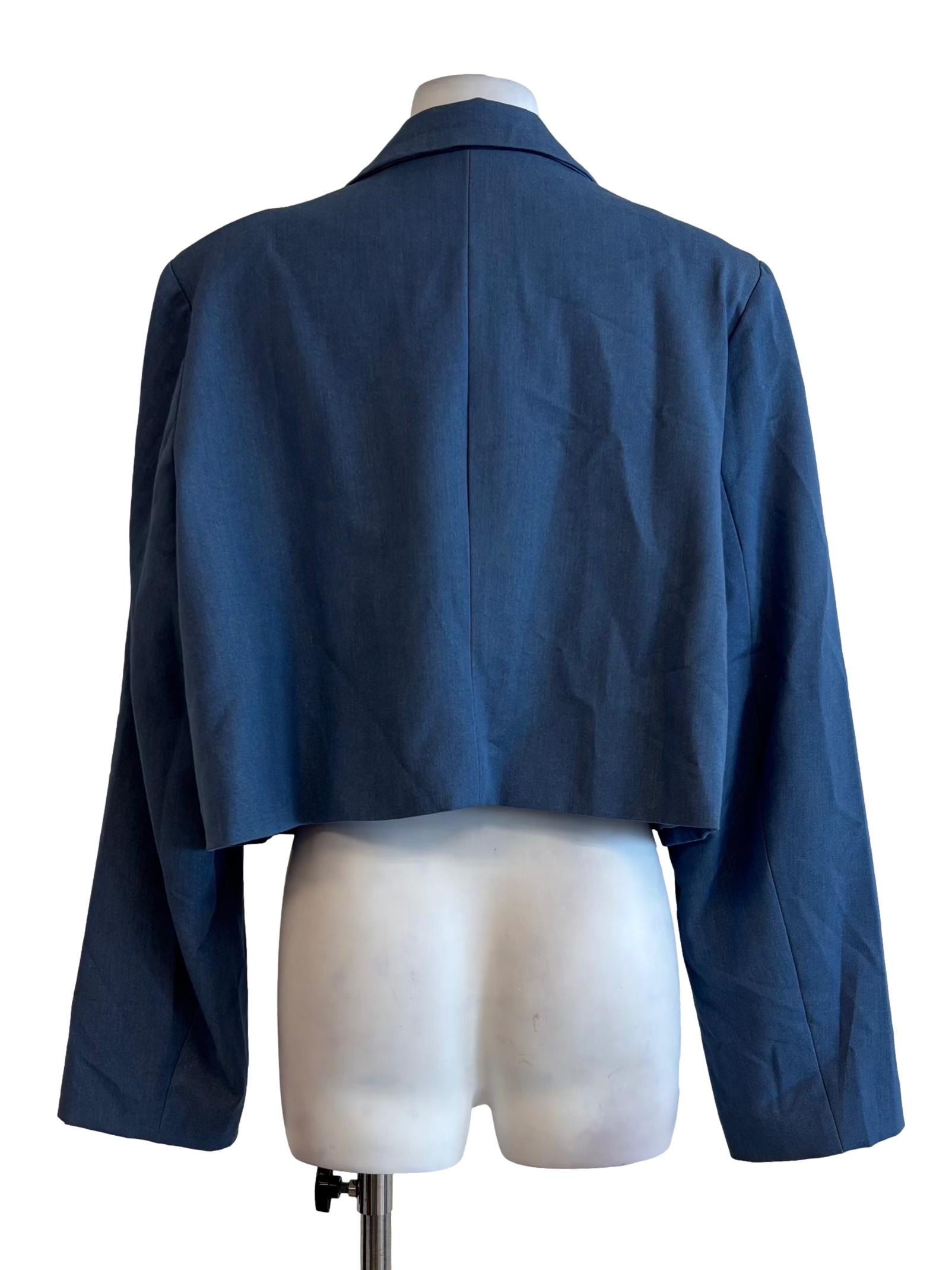 Celadon Blue Surplice Blazer