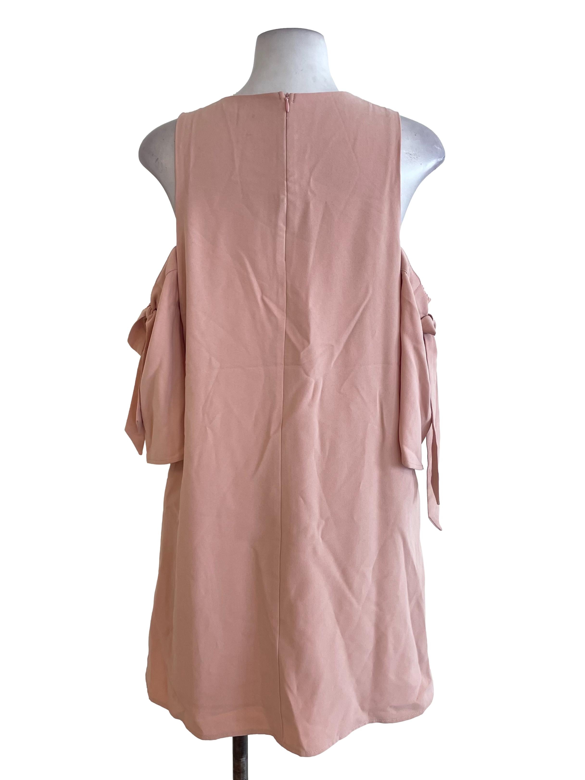 Pink Off-Shoulder Dress
