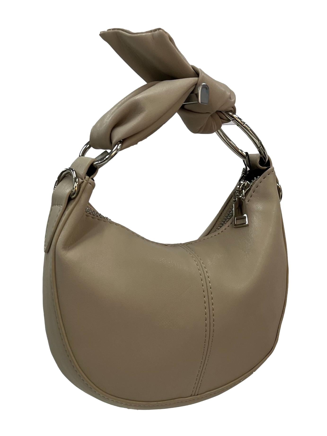 Crescent Shoulder Bag - Beige