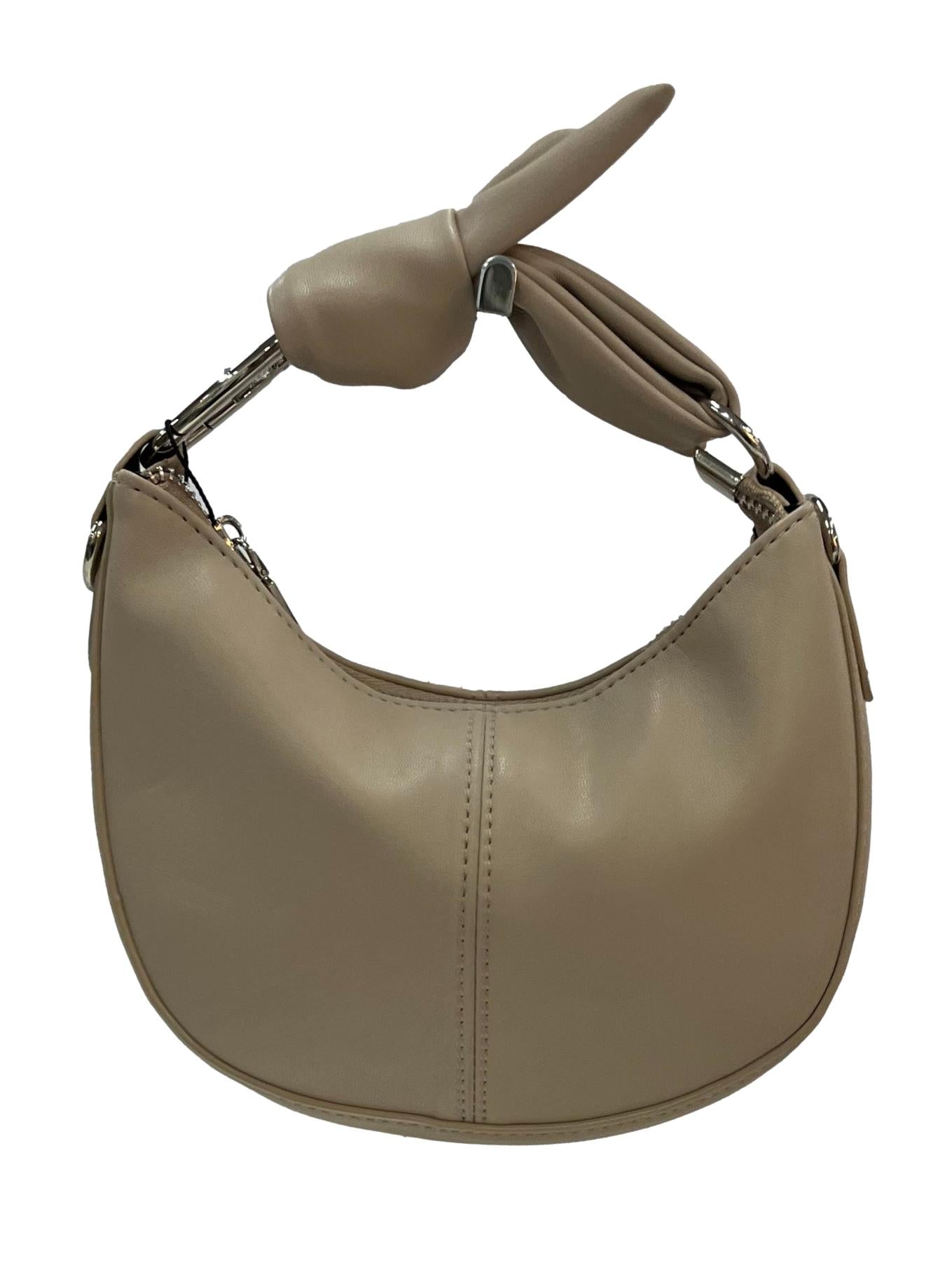 Crescent Shoulder Bag - Beige