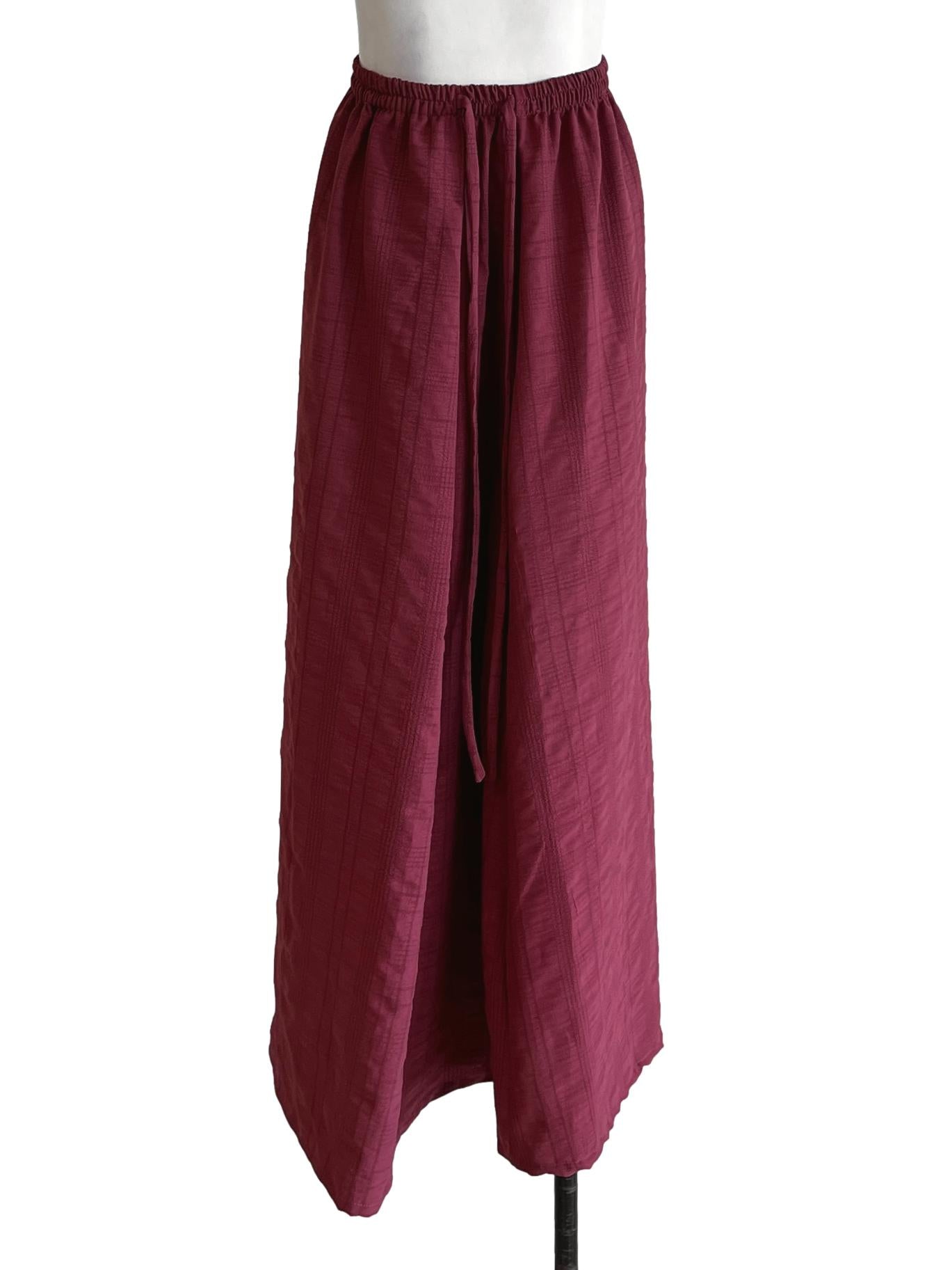 Punch Pink Box Pleated Skirt