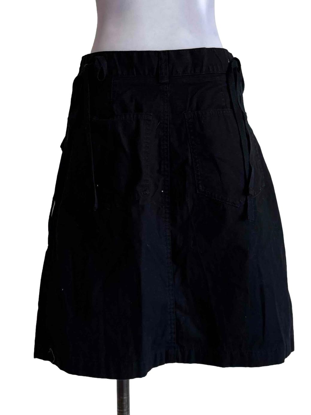 Ink Black Short Skirt