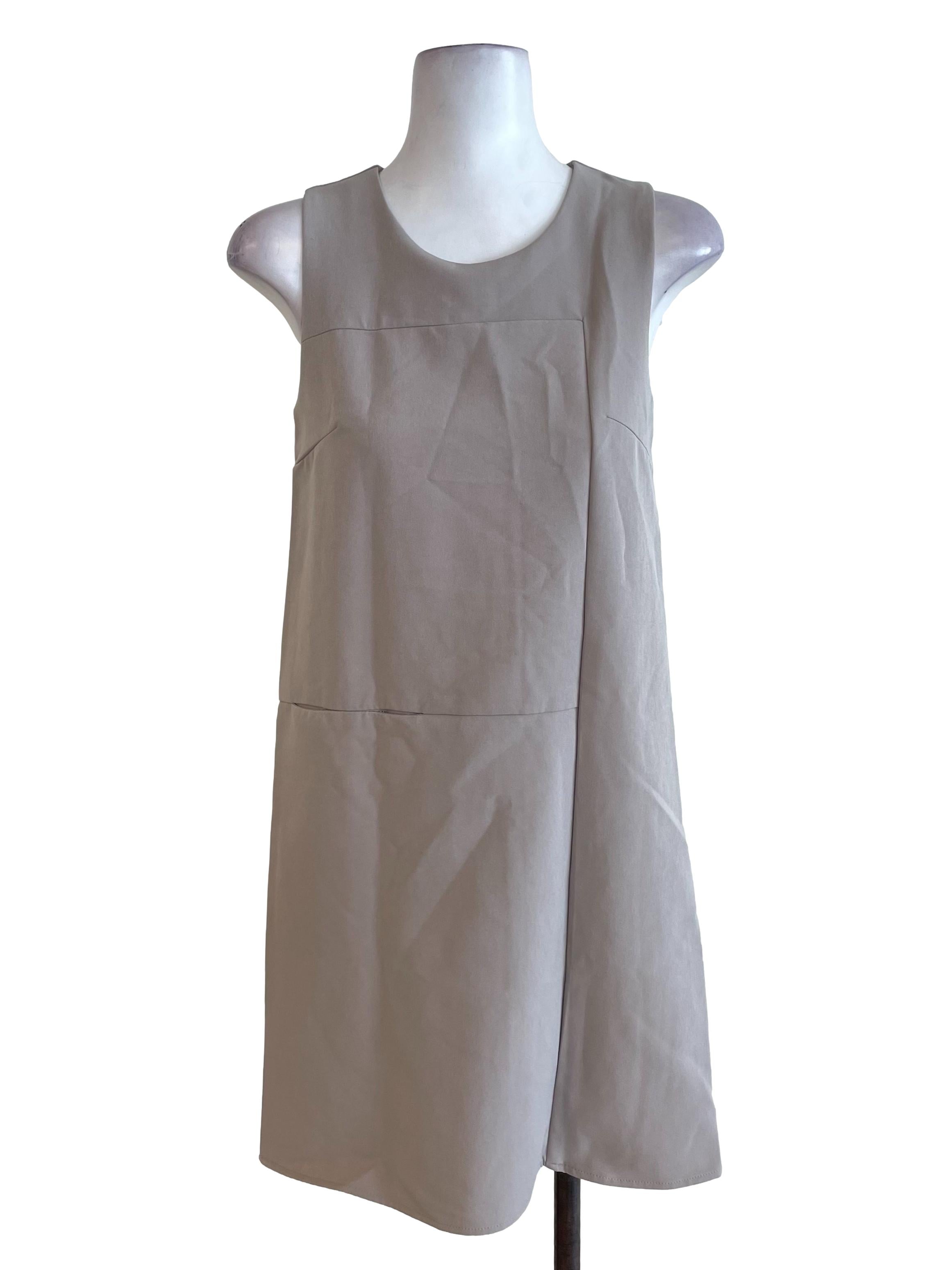 Oat Beige Yoke Dress