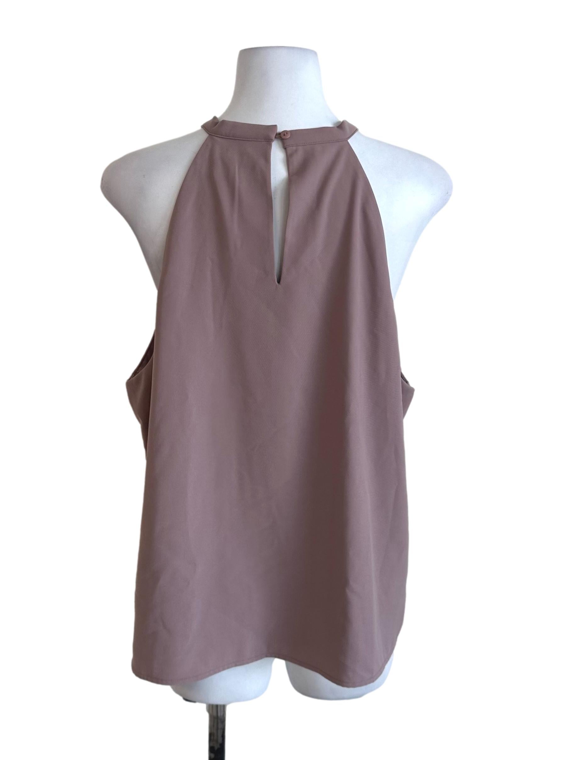 Sepia Brown Halter Top