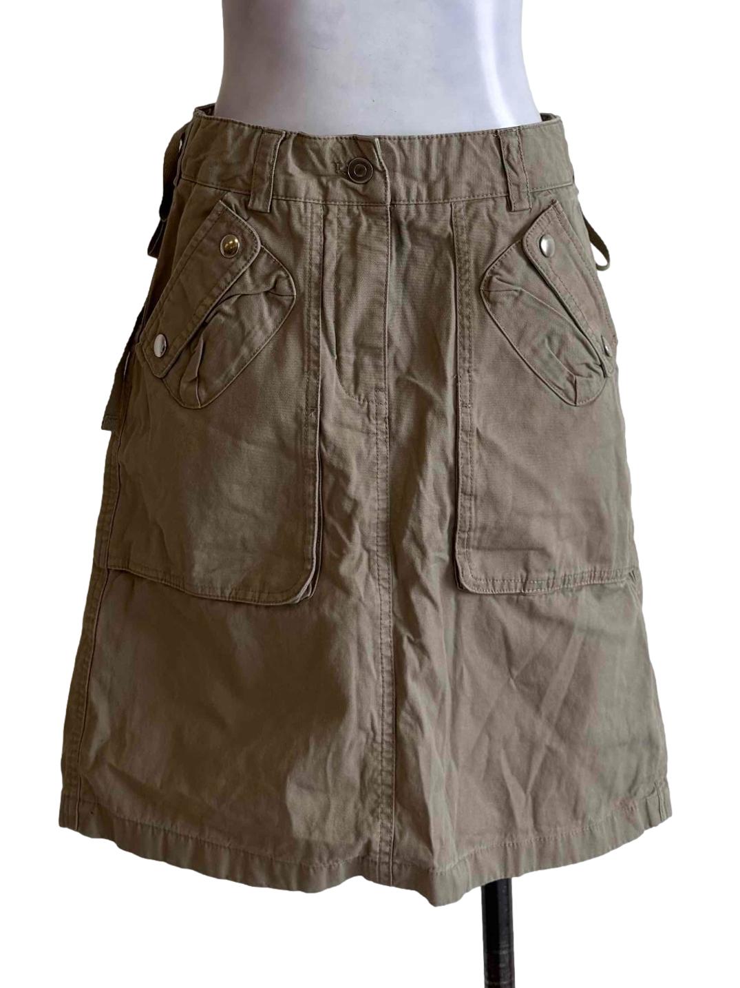 Khakis Pencil Short Skirt
