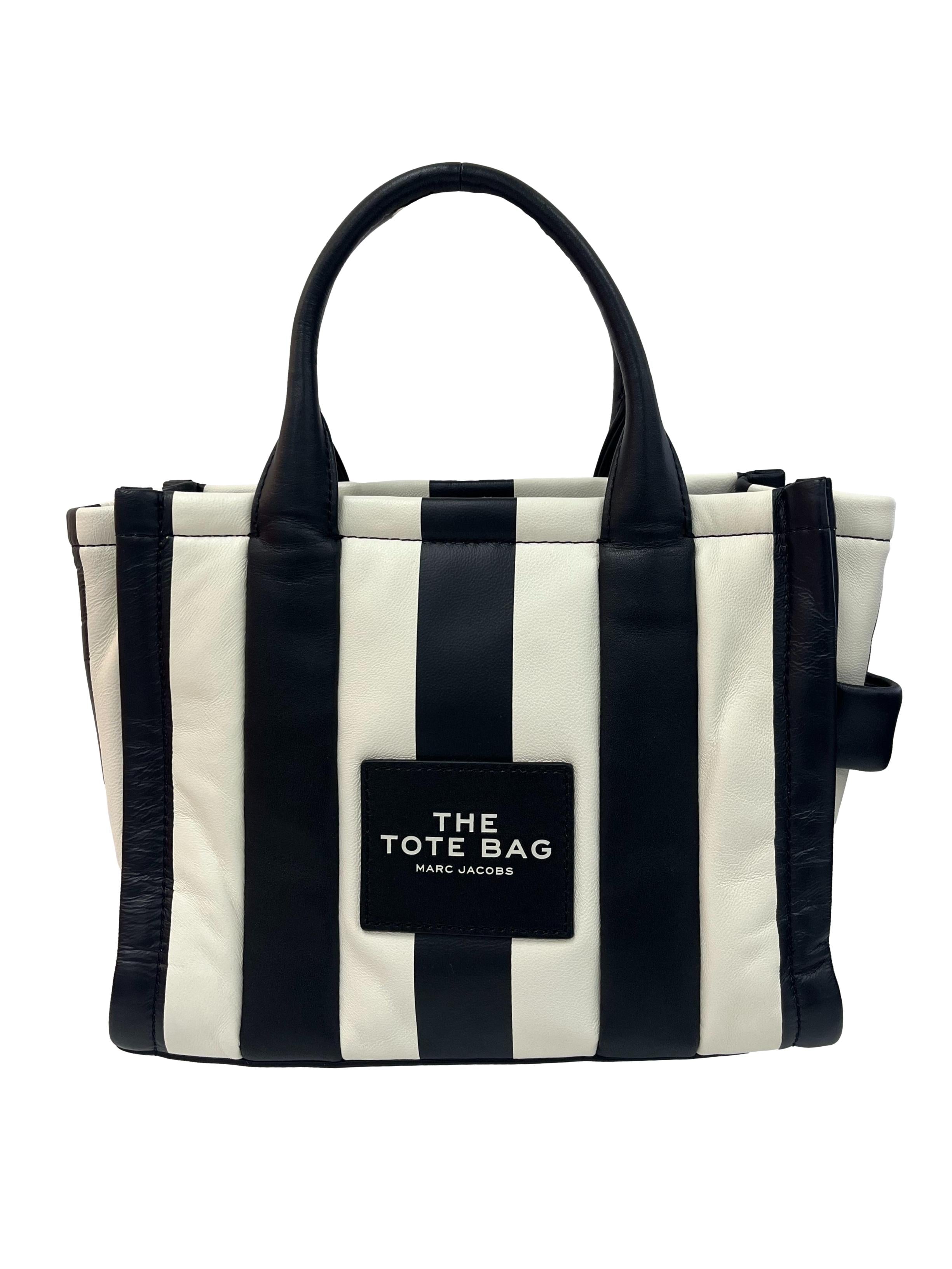 Black And White The Striped Small Tote Bag CSN
