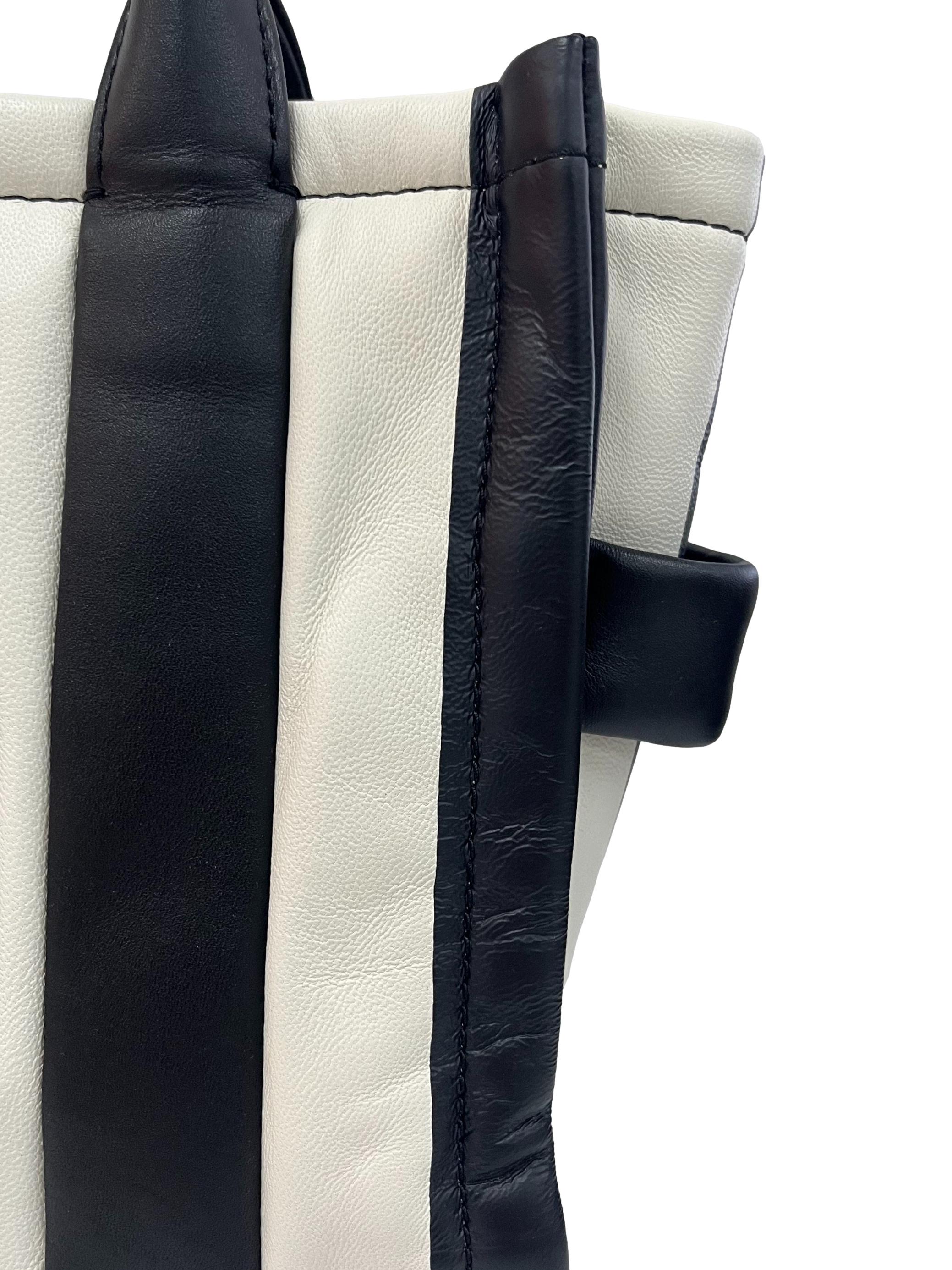 Black And White The Striped Small Tote Bag CSN