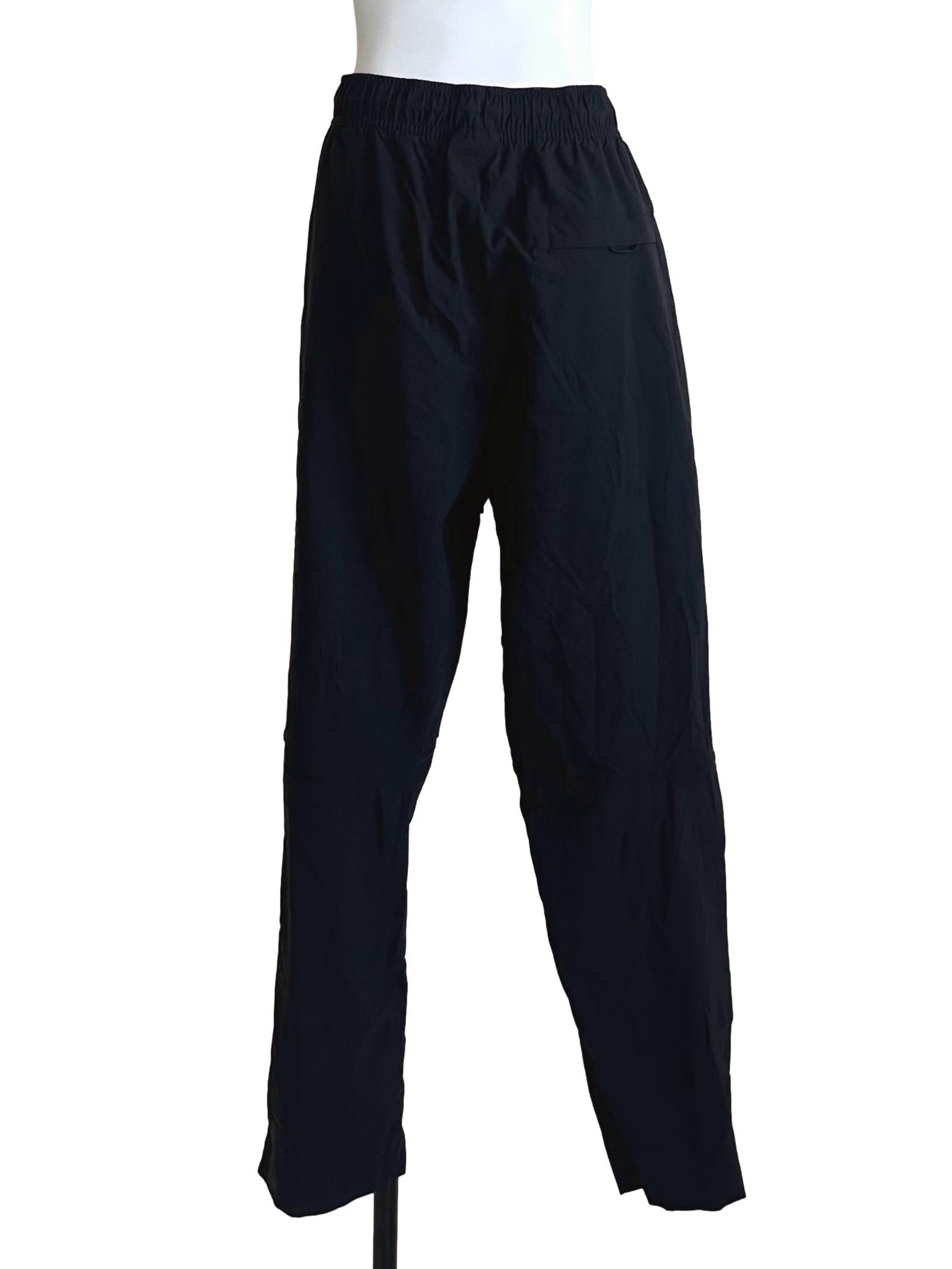 Onyx Black Elastic Waist Pants