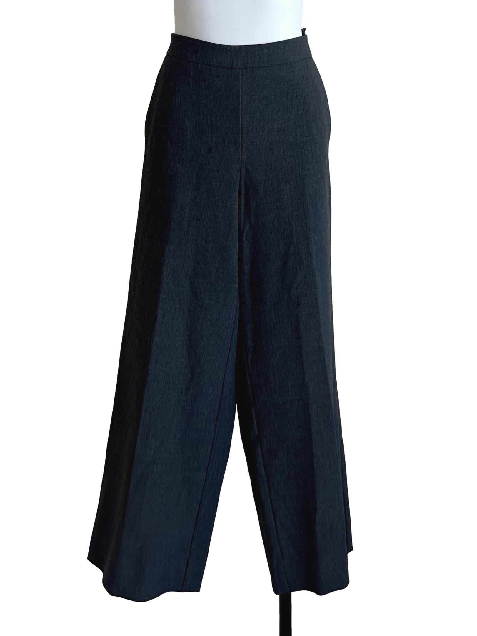 Graphite Grey Formal Straight Pants