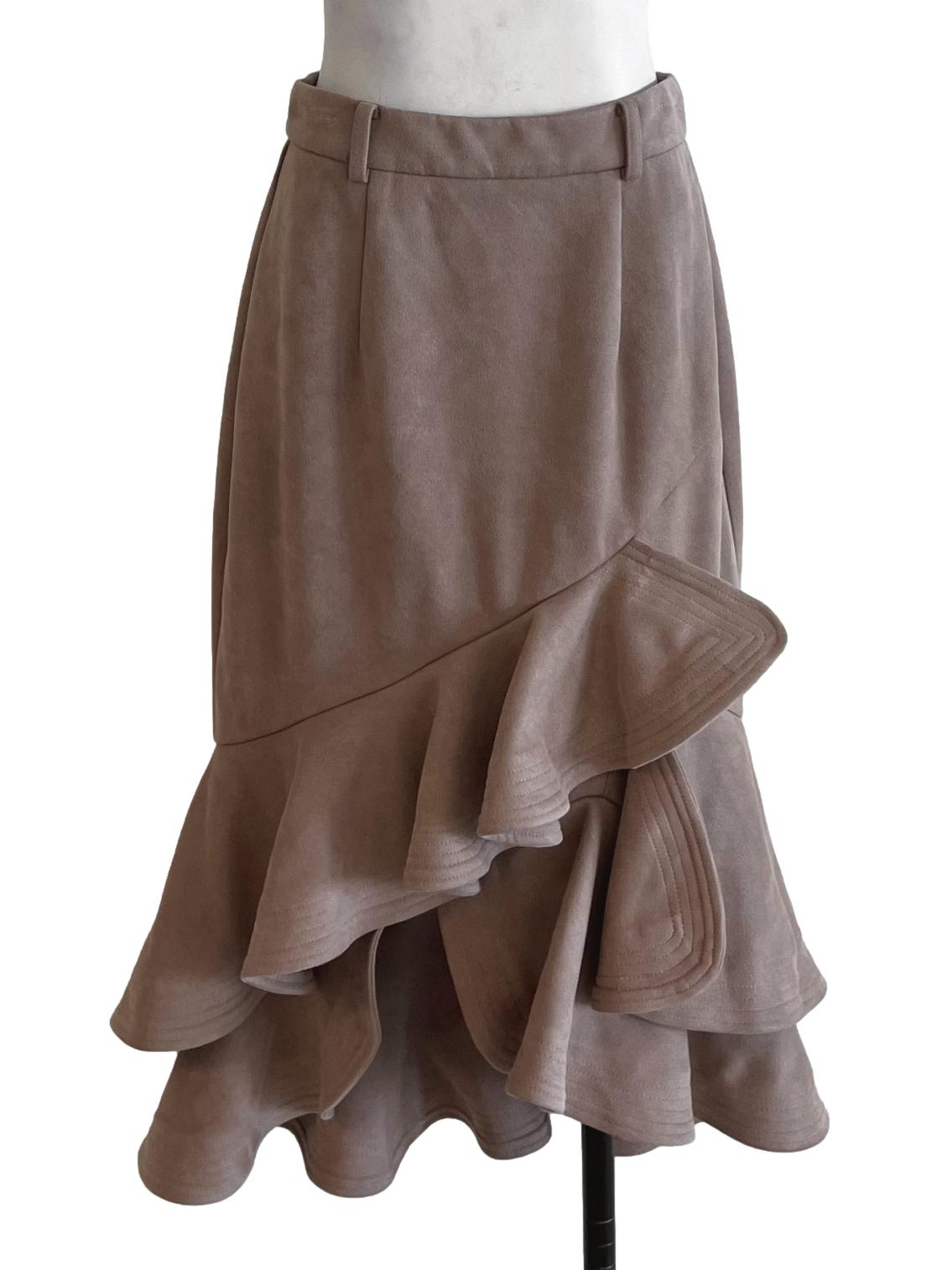 Blush Pink High-Waisted Pencil Skirt