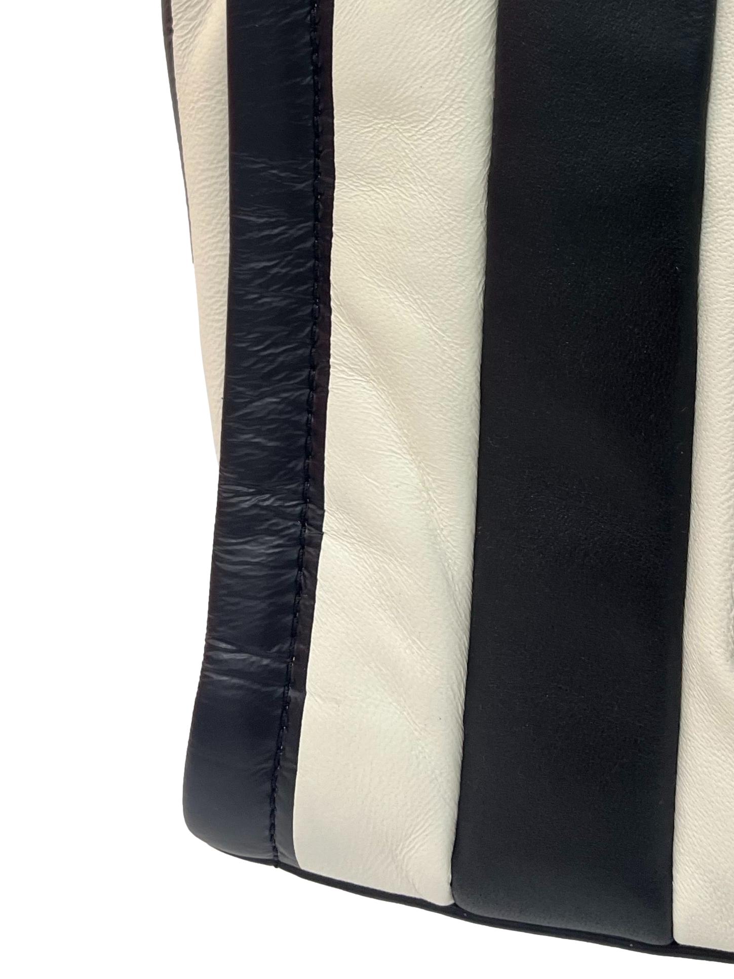 Black And White The Striped Small Tote Bag CSN