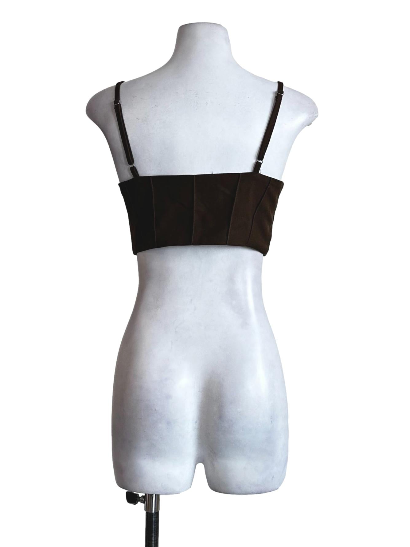 Seaweed Green Plain Crop Top
