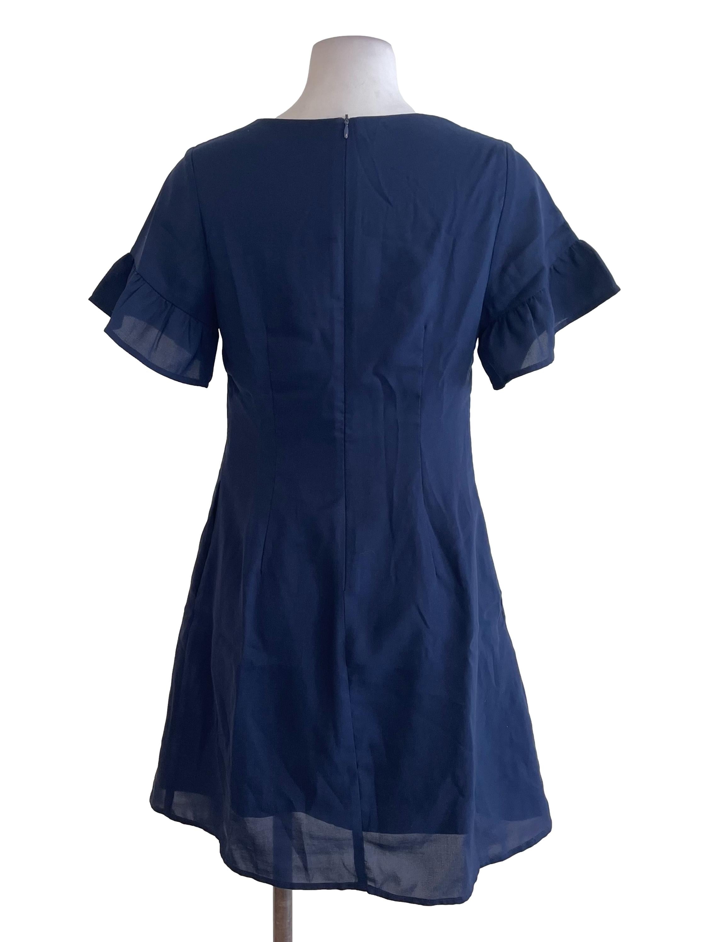 Dark Blue A-Line Dress