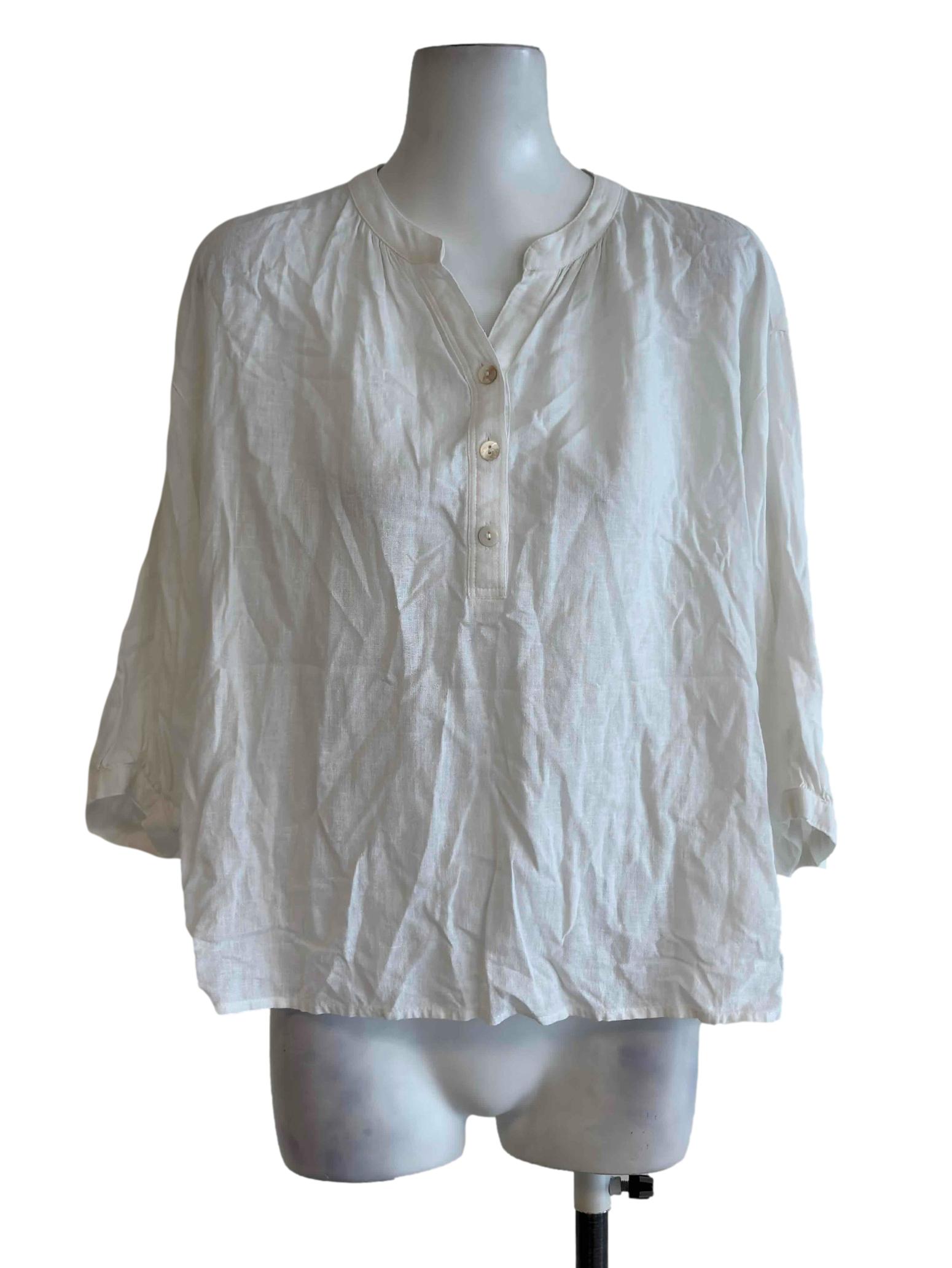 Daisy White Sheer Blouse