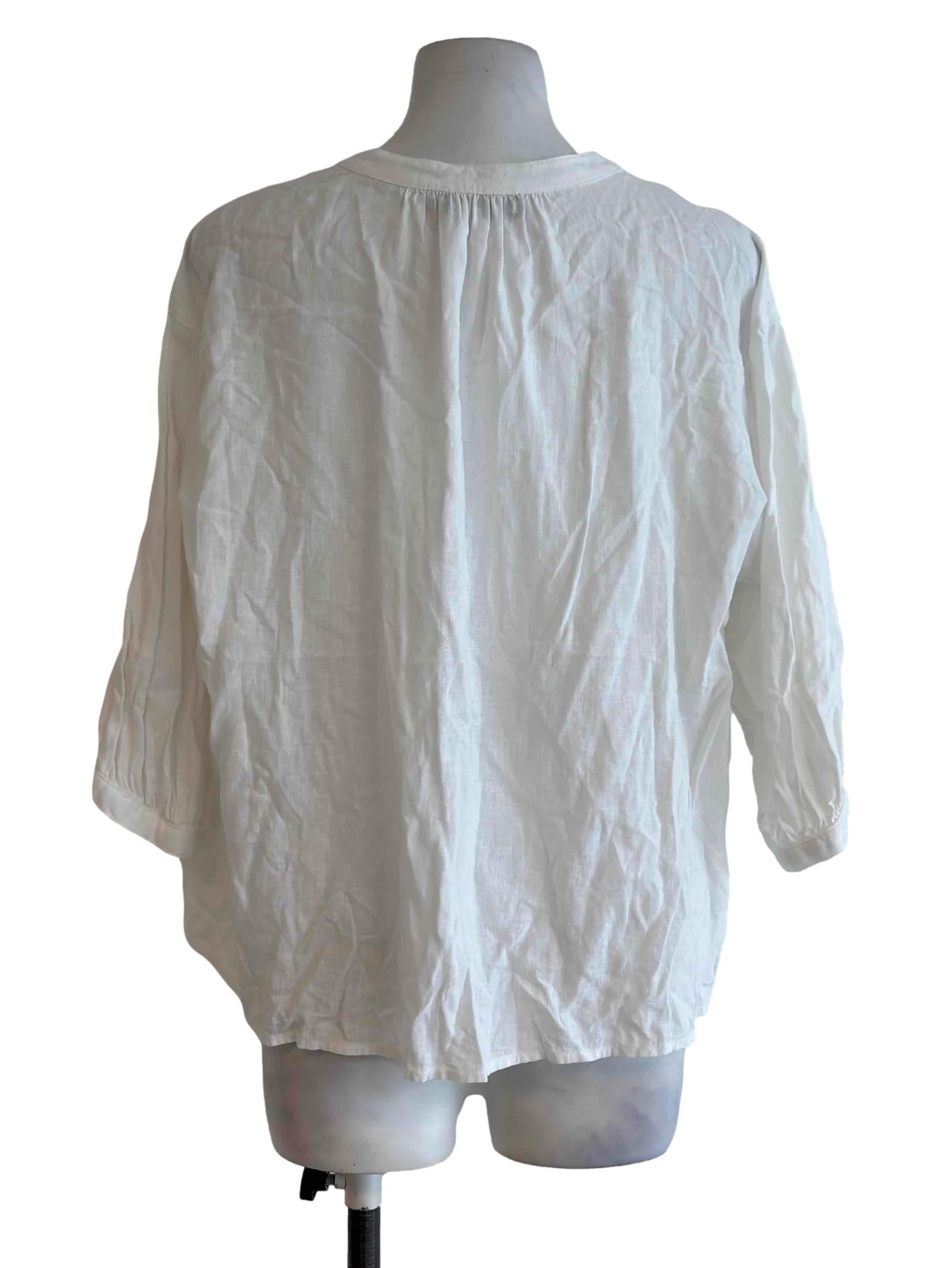 Daisy White Sheer Blouse