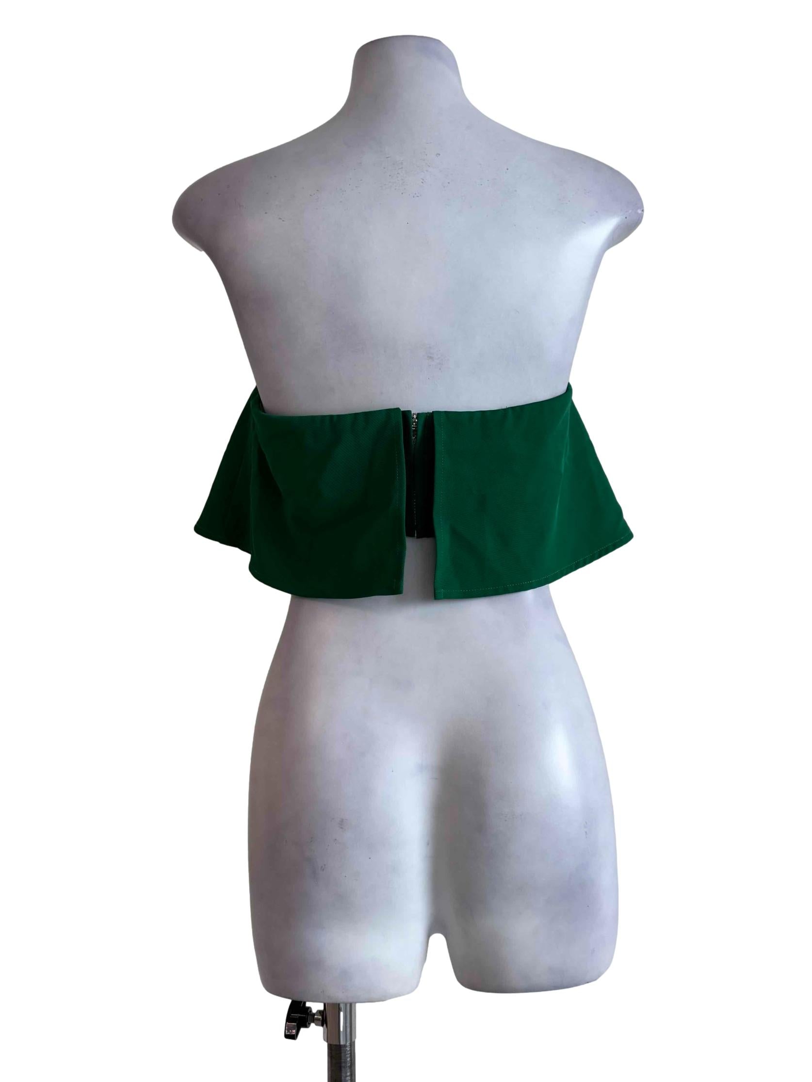 Bottle Green Sleeveless Top