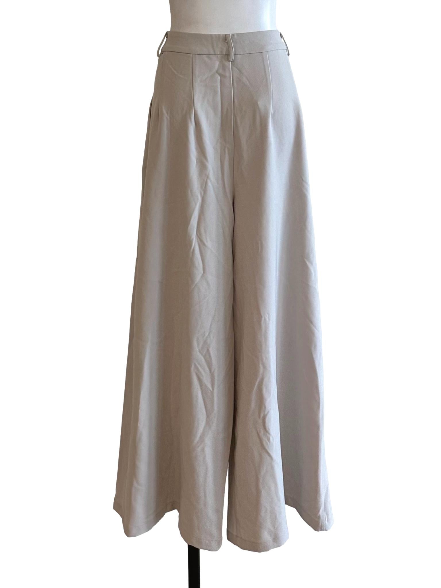 Oat Beige Wide Leg Palazzo TTR