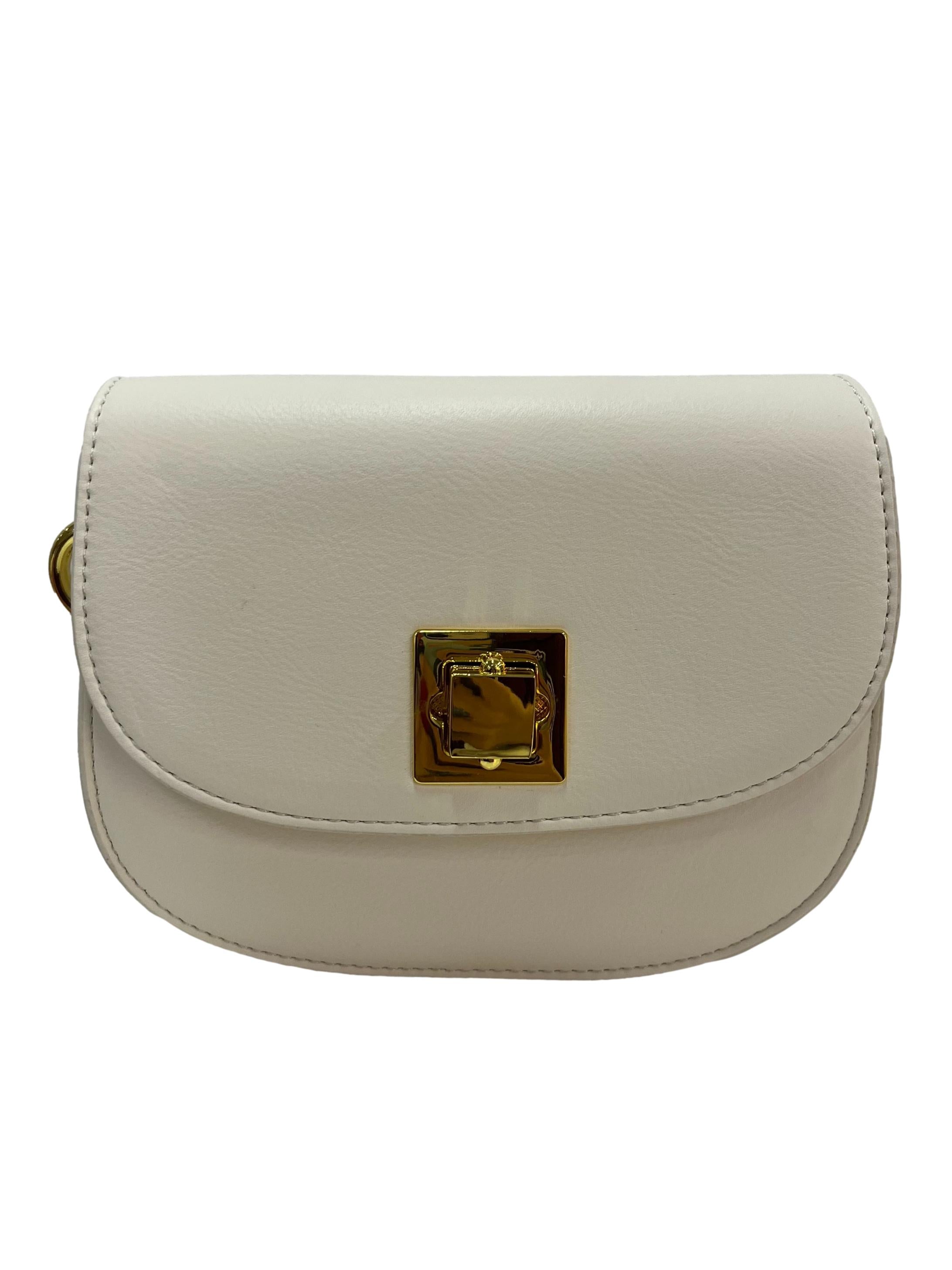 Front Flap Bag - White