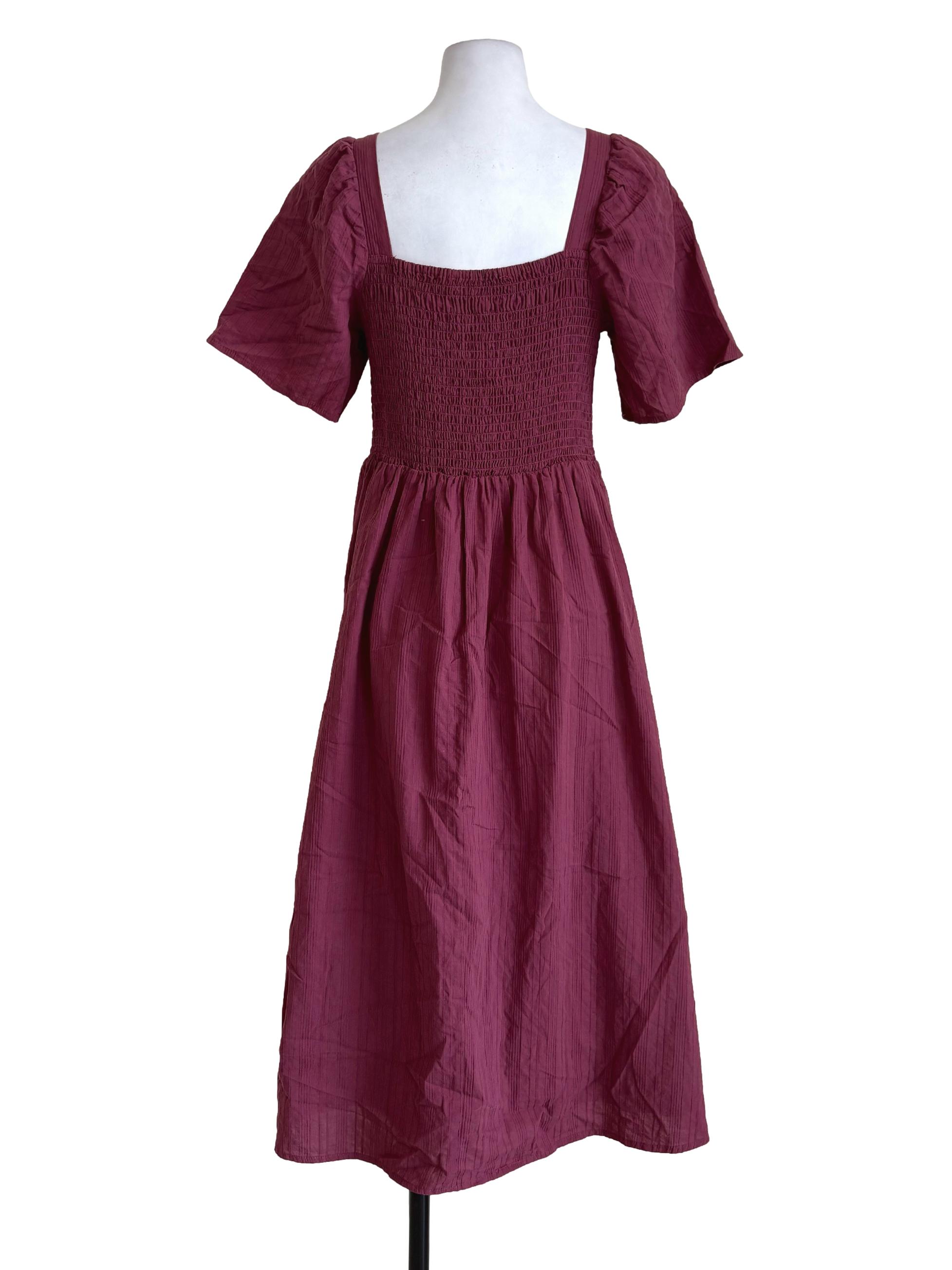 Plum Smock Dress