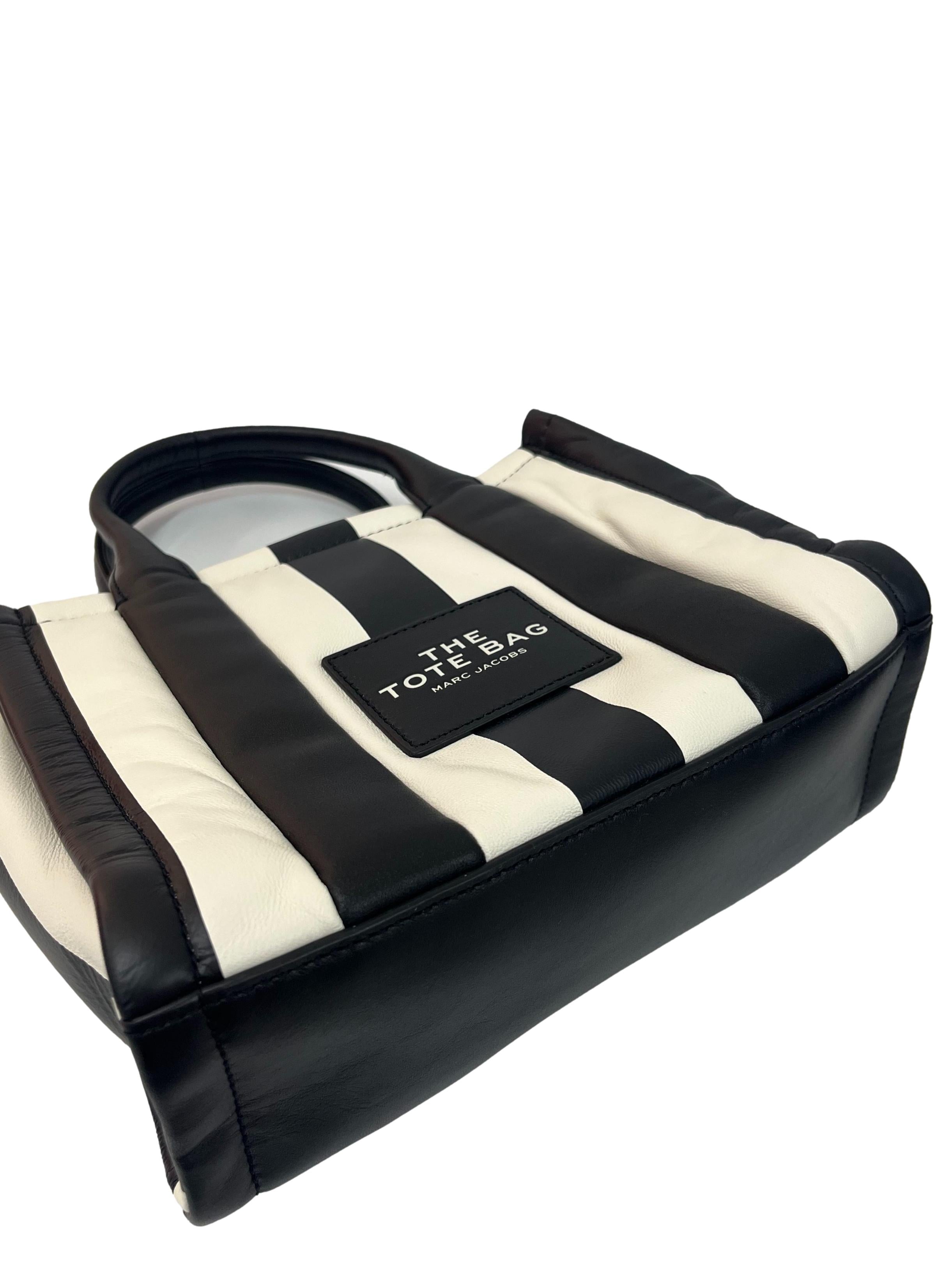 Black And White The Striped Small Tote Bag CSN