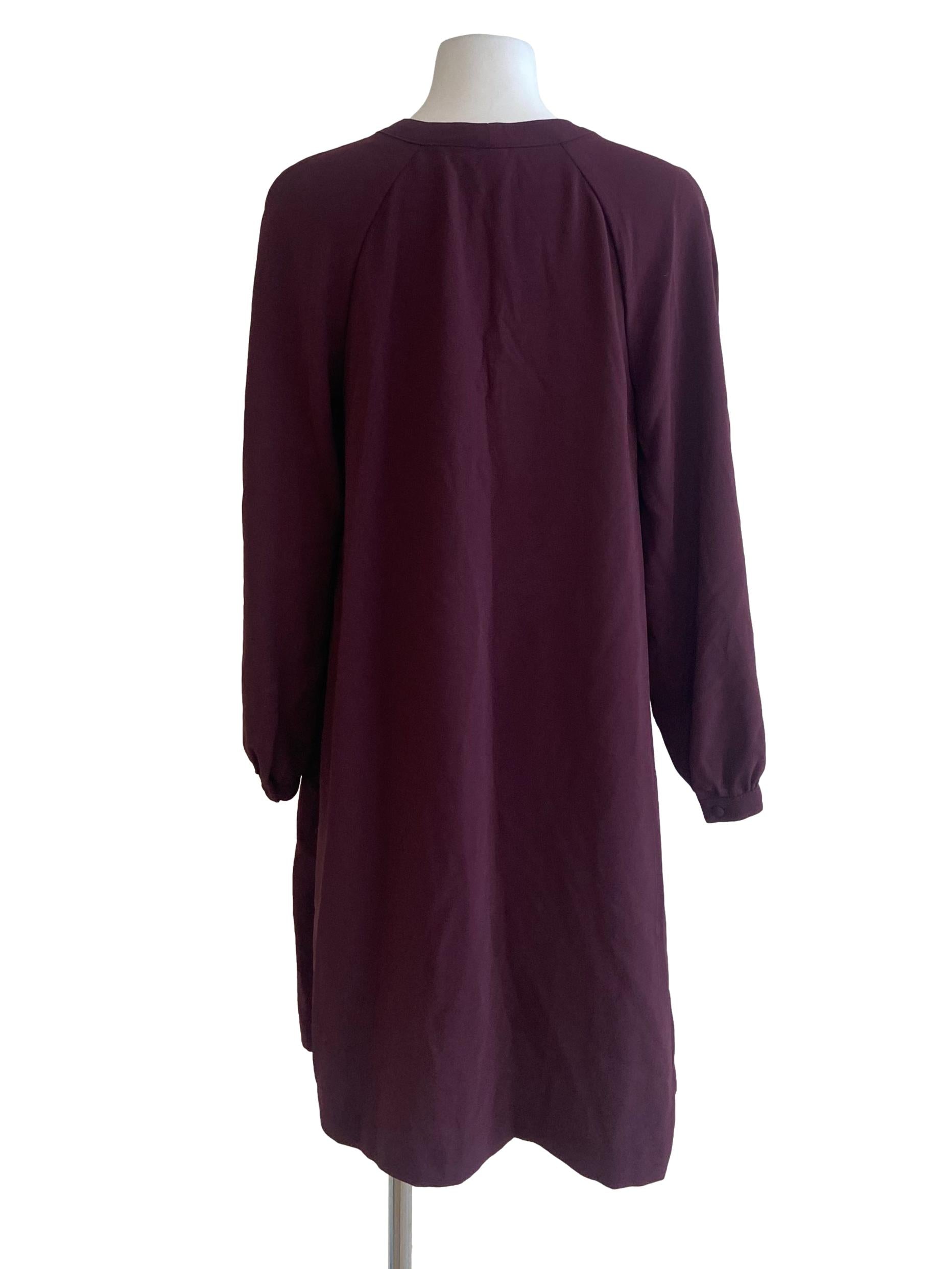 Brick Red Twill Dress