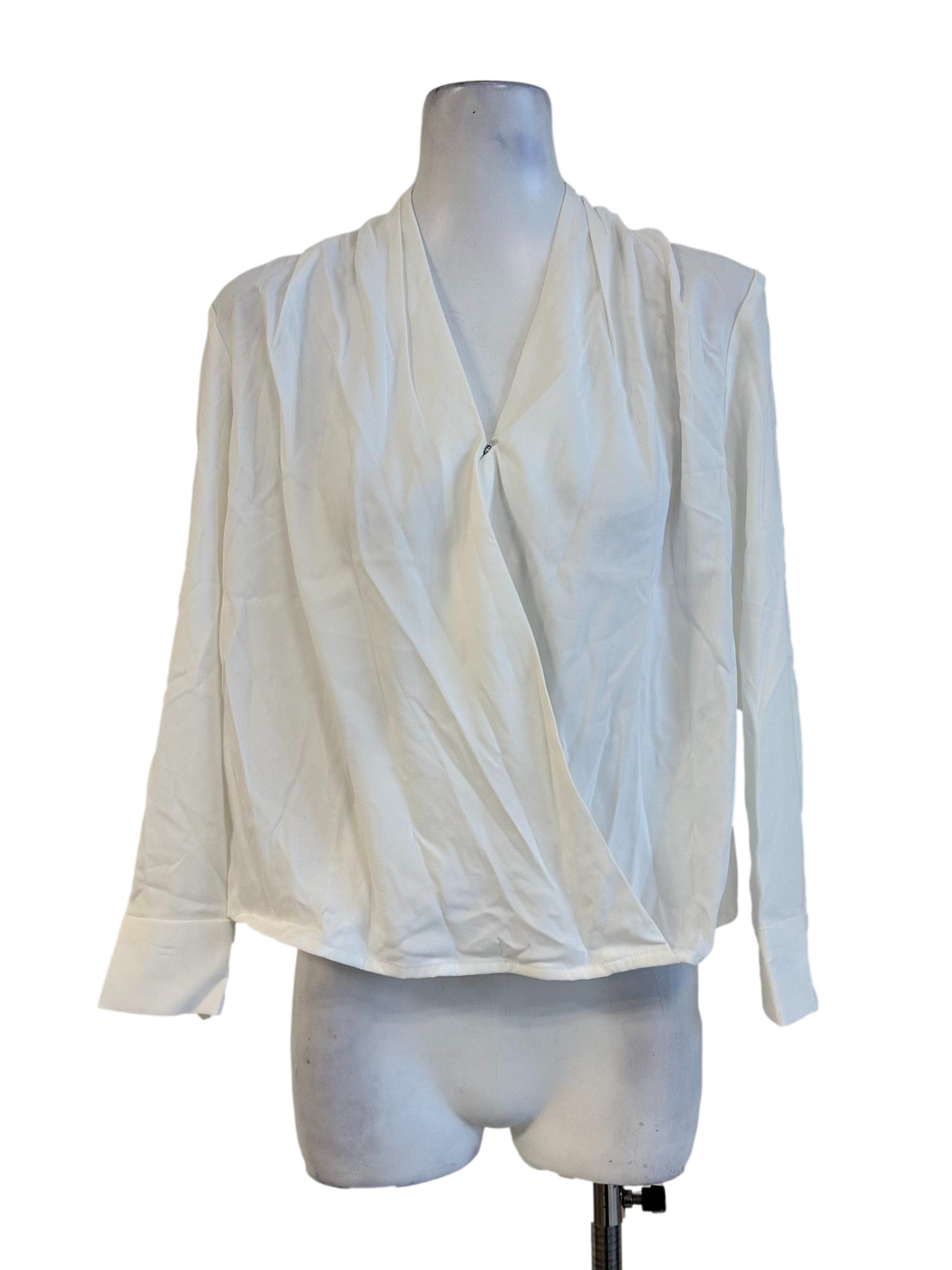 Pearl White Long Sleevess Top