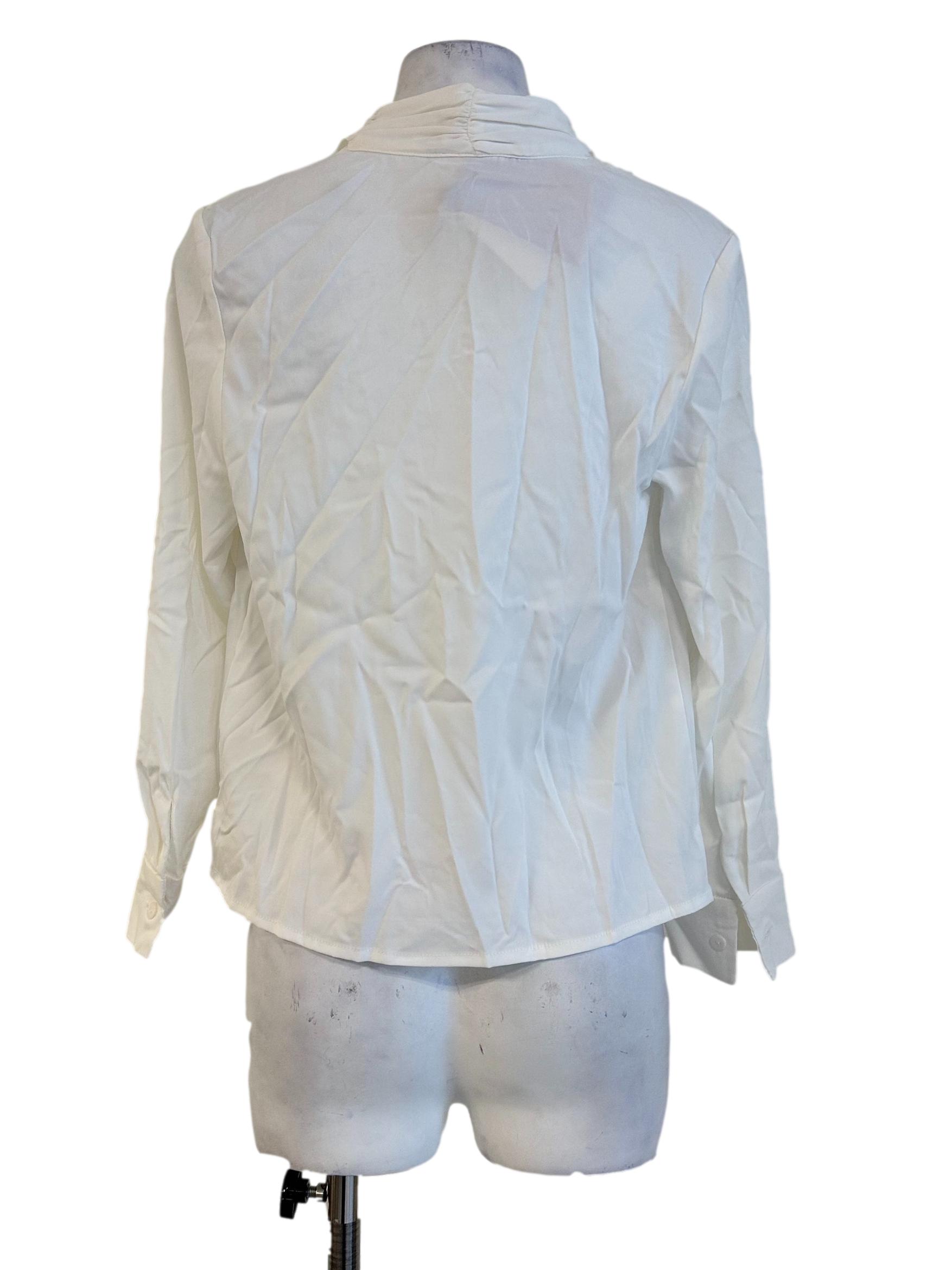 Pearl White Long Sleevess Top