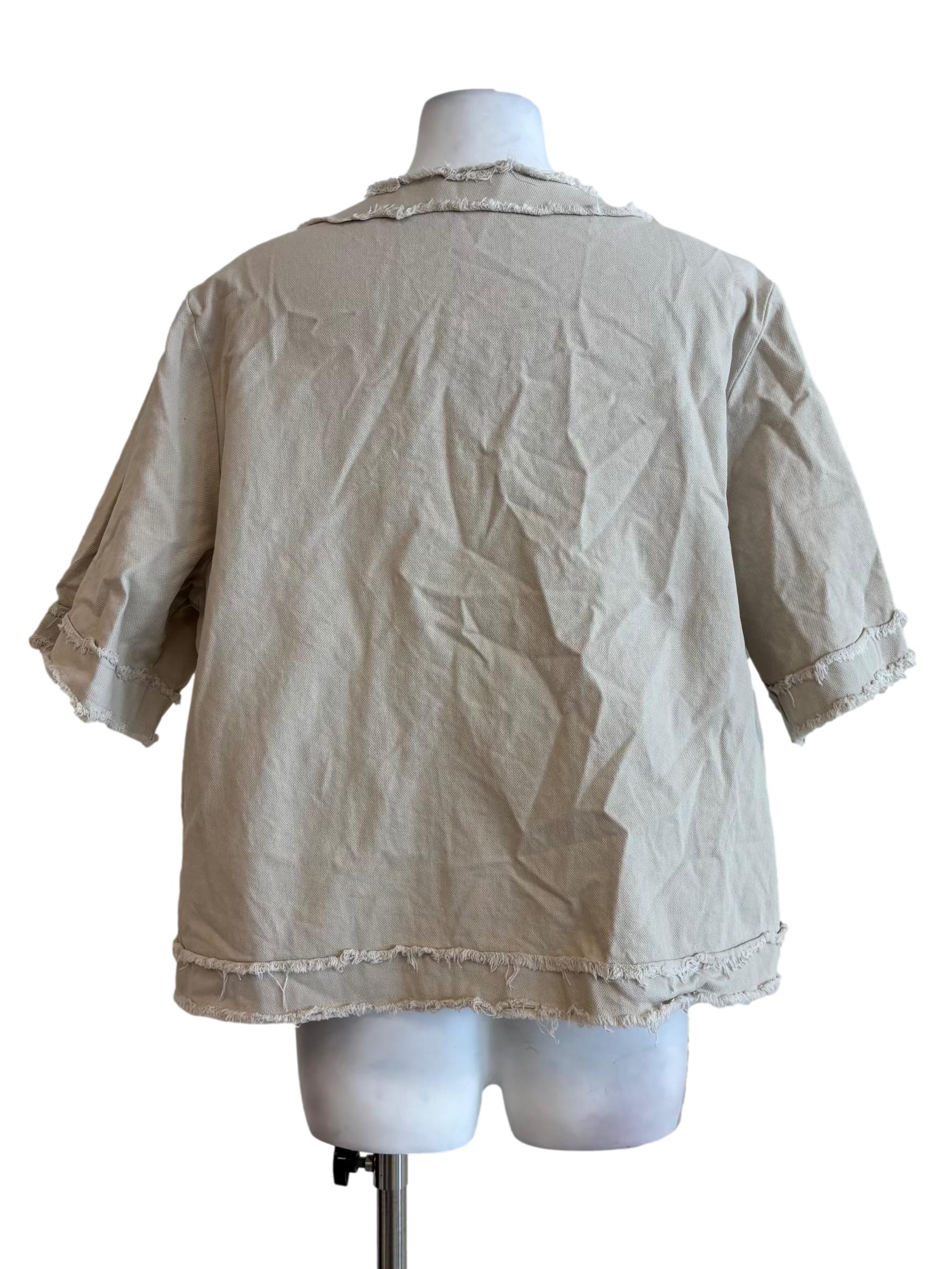 Coconut Buttoned Cotton Top