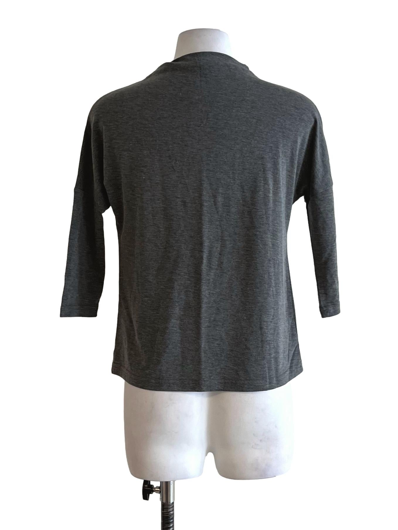 Grey Turtleneck Blouse LB