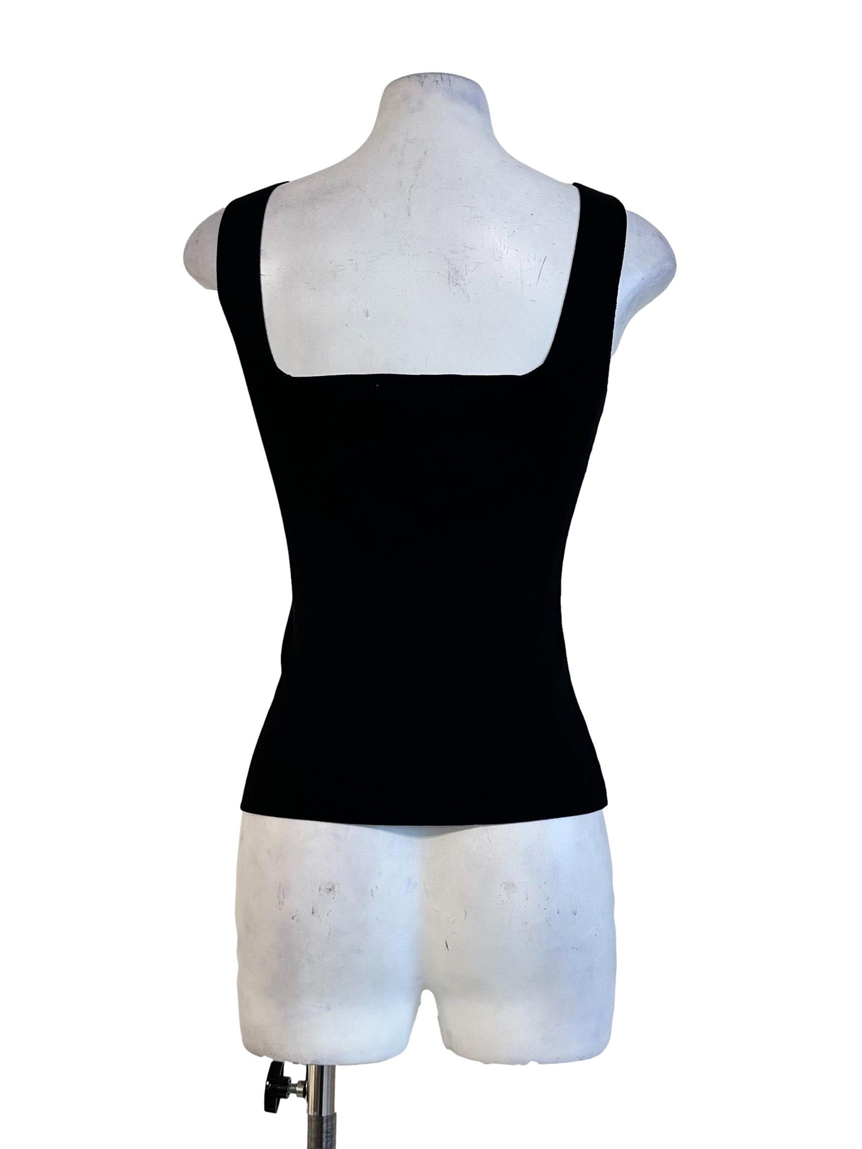 Spider Black Sleeveless Top