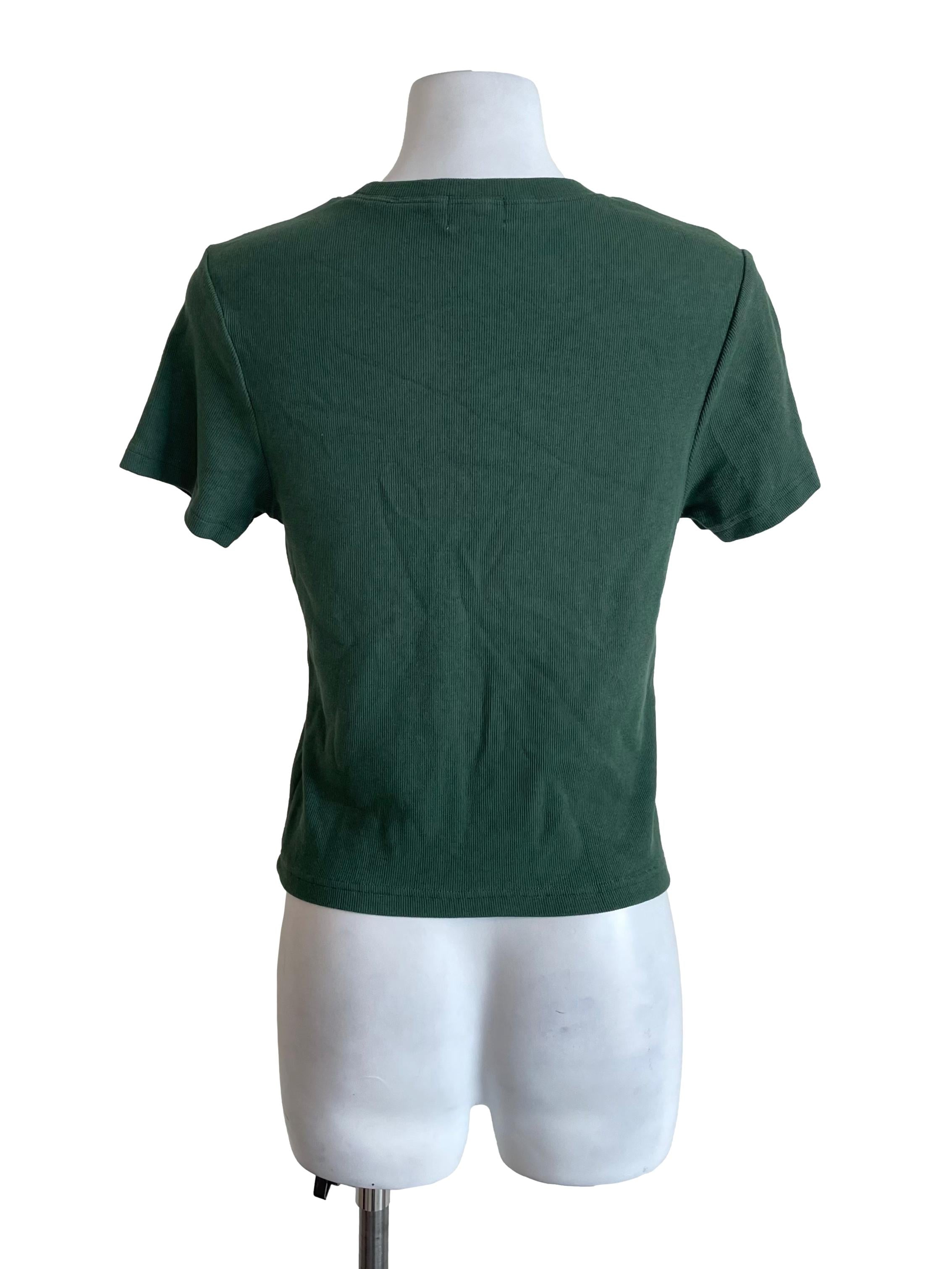 Basil Green Skinny Knit Top