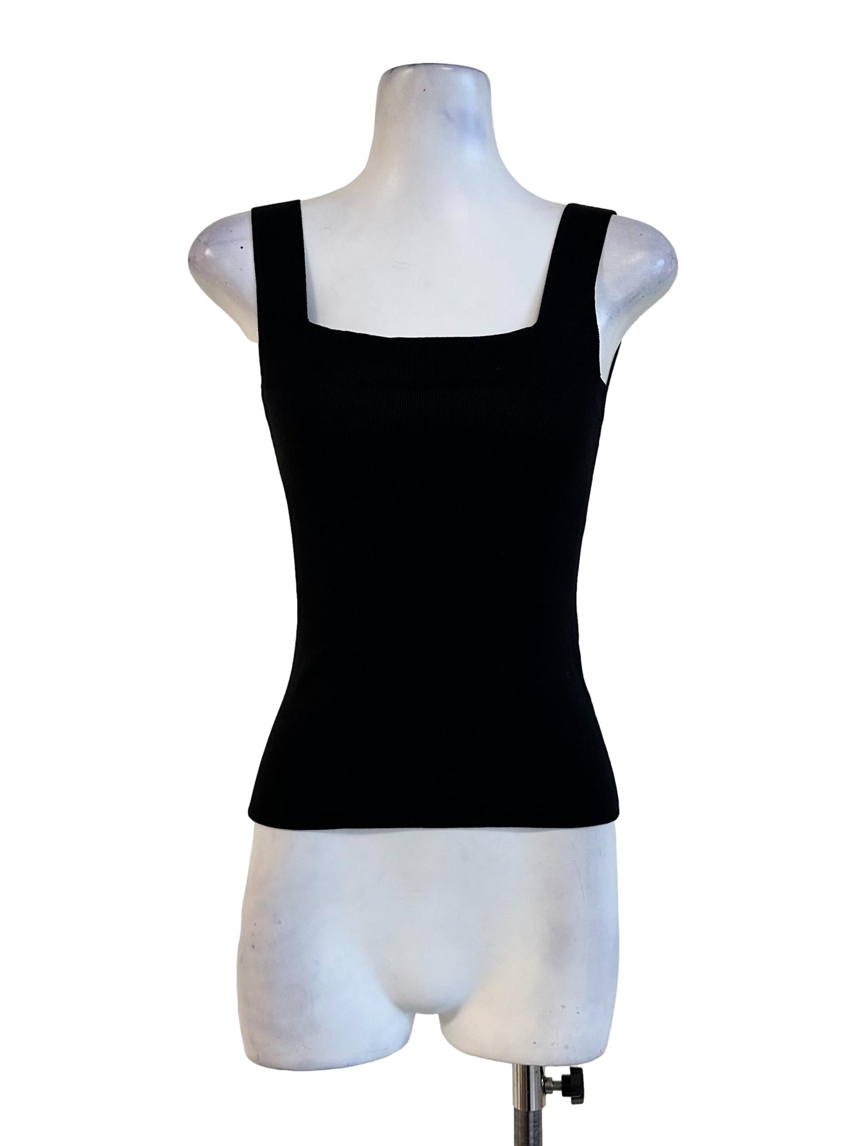 Spider Black Sleeveless Top