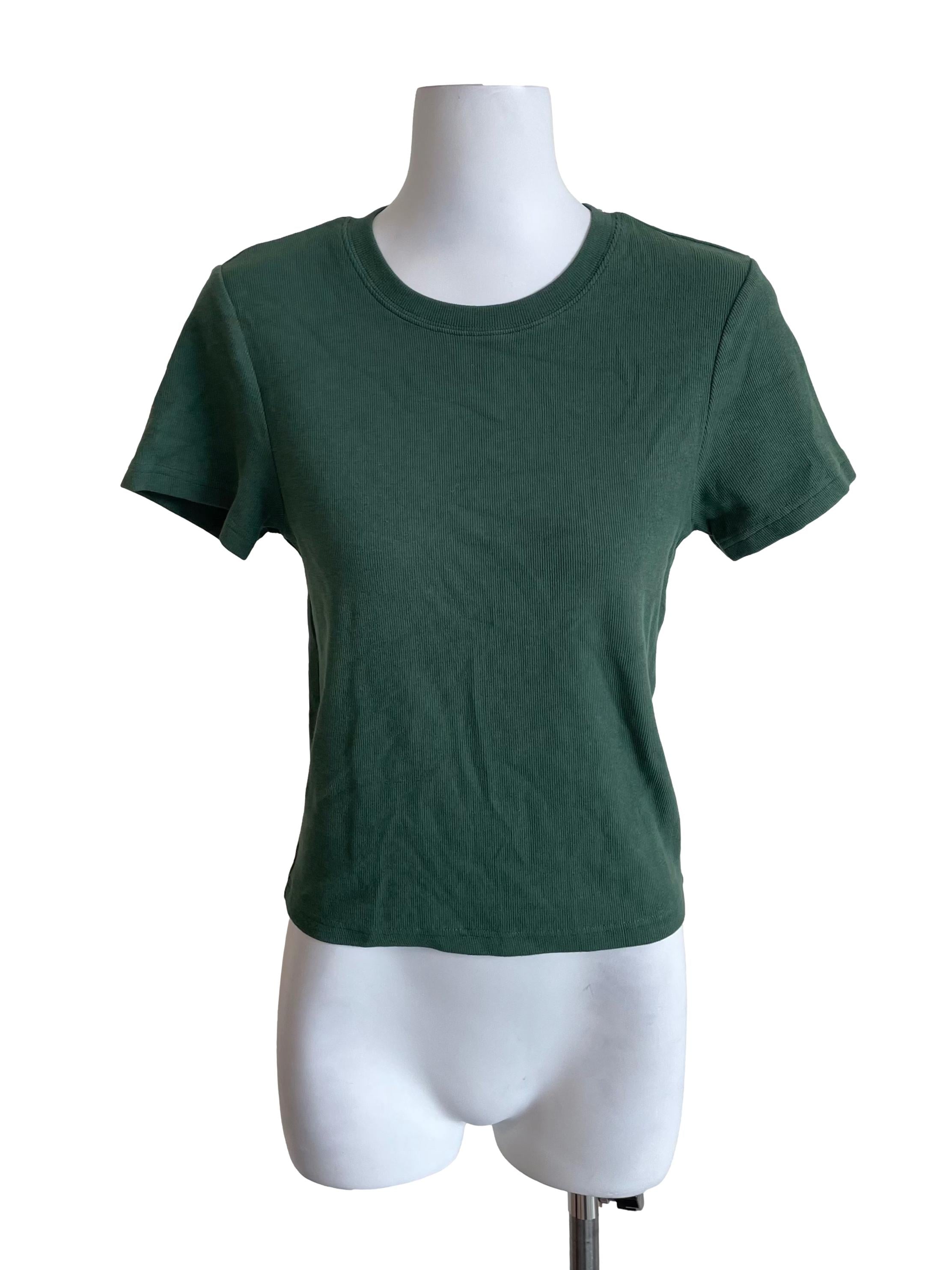 Basil Green Skinny Knit Top