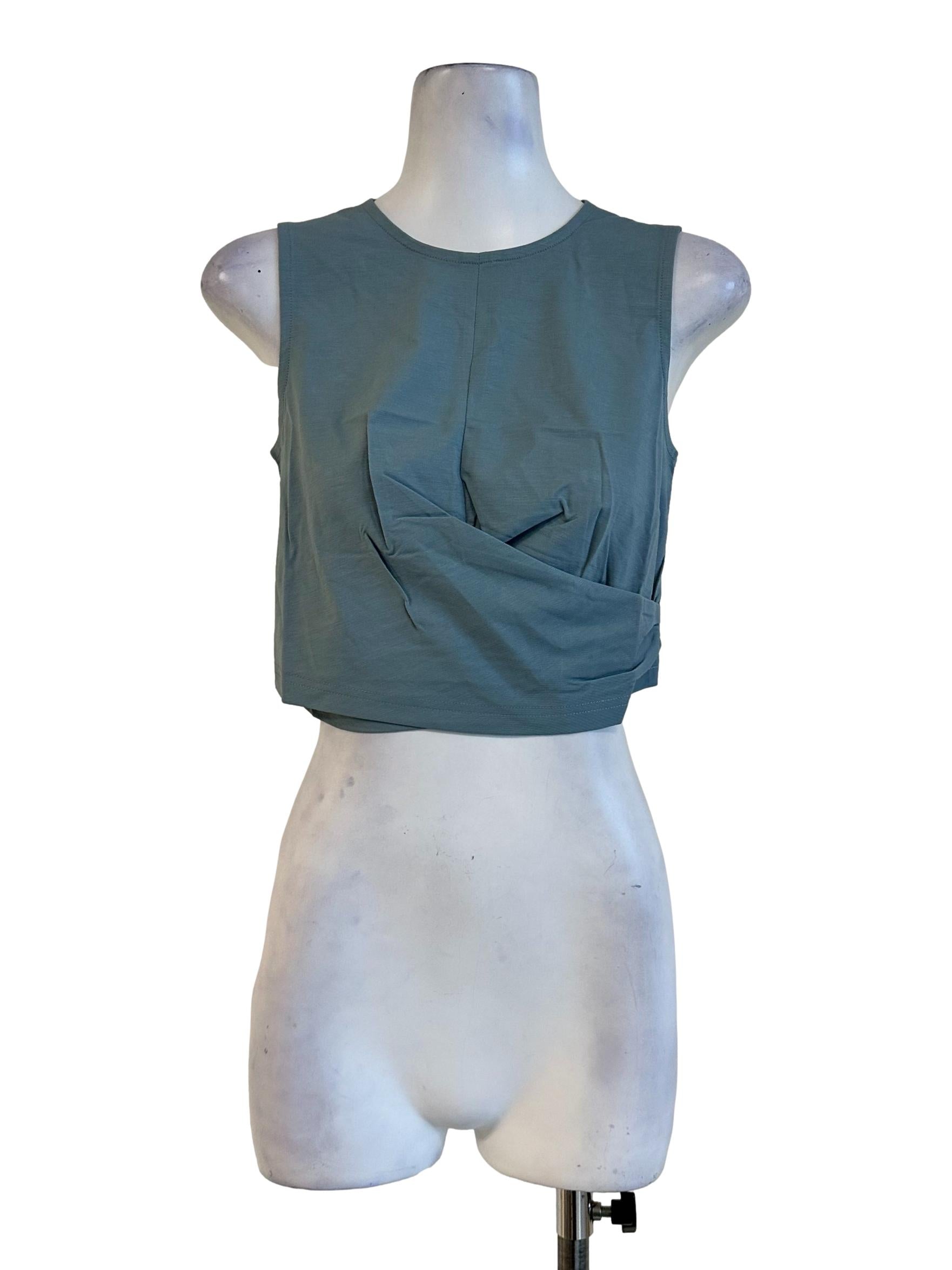 Dusty Blue Sleeveless Top