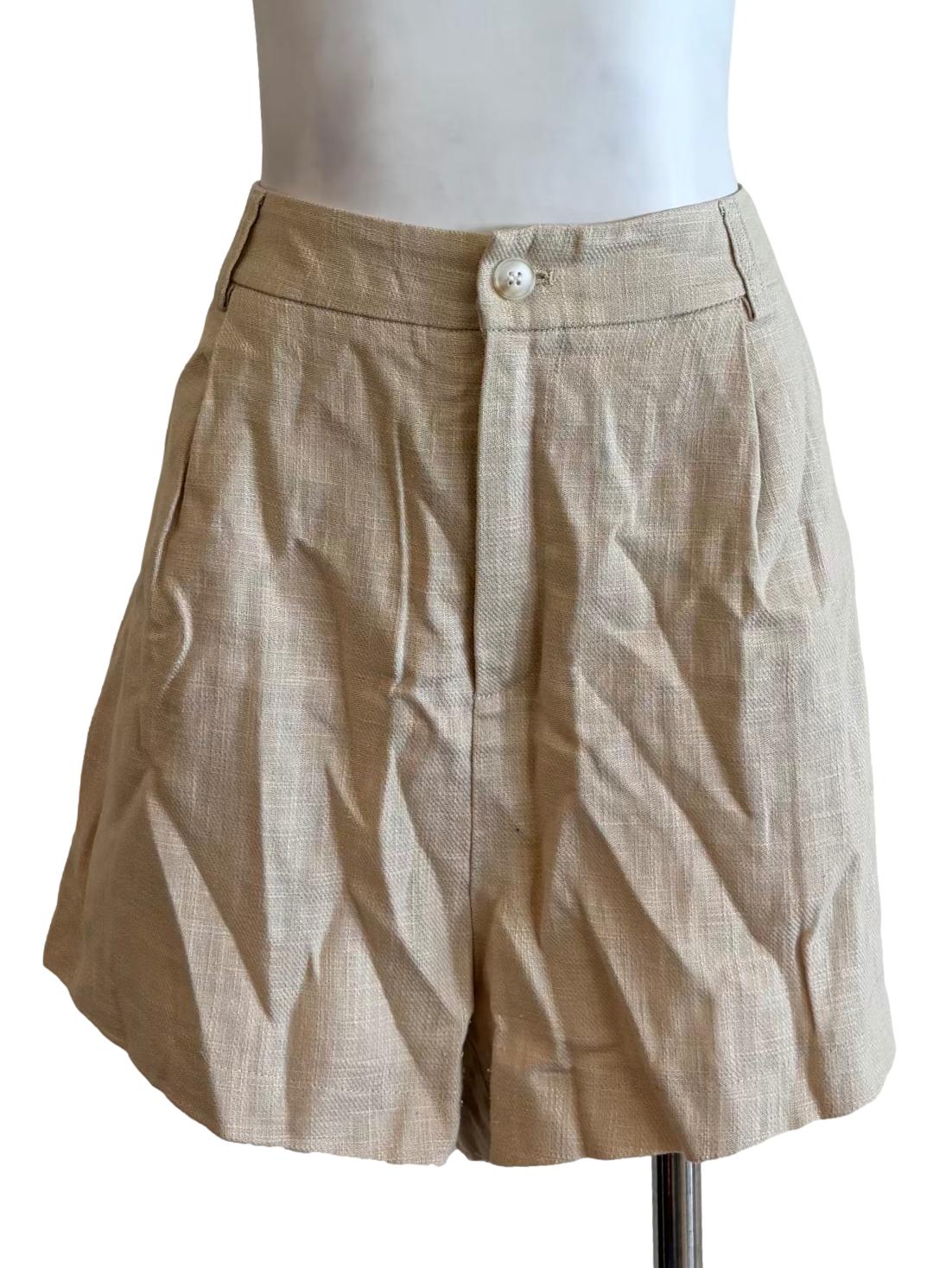 Light Beige Relaxed Shorts