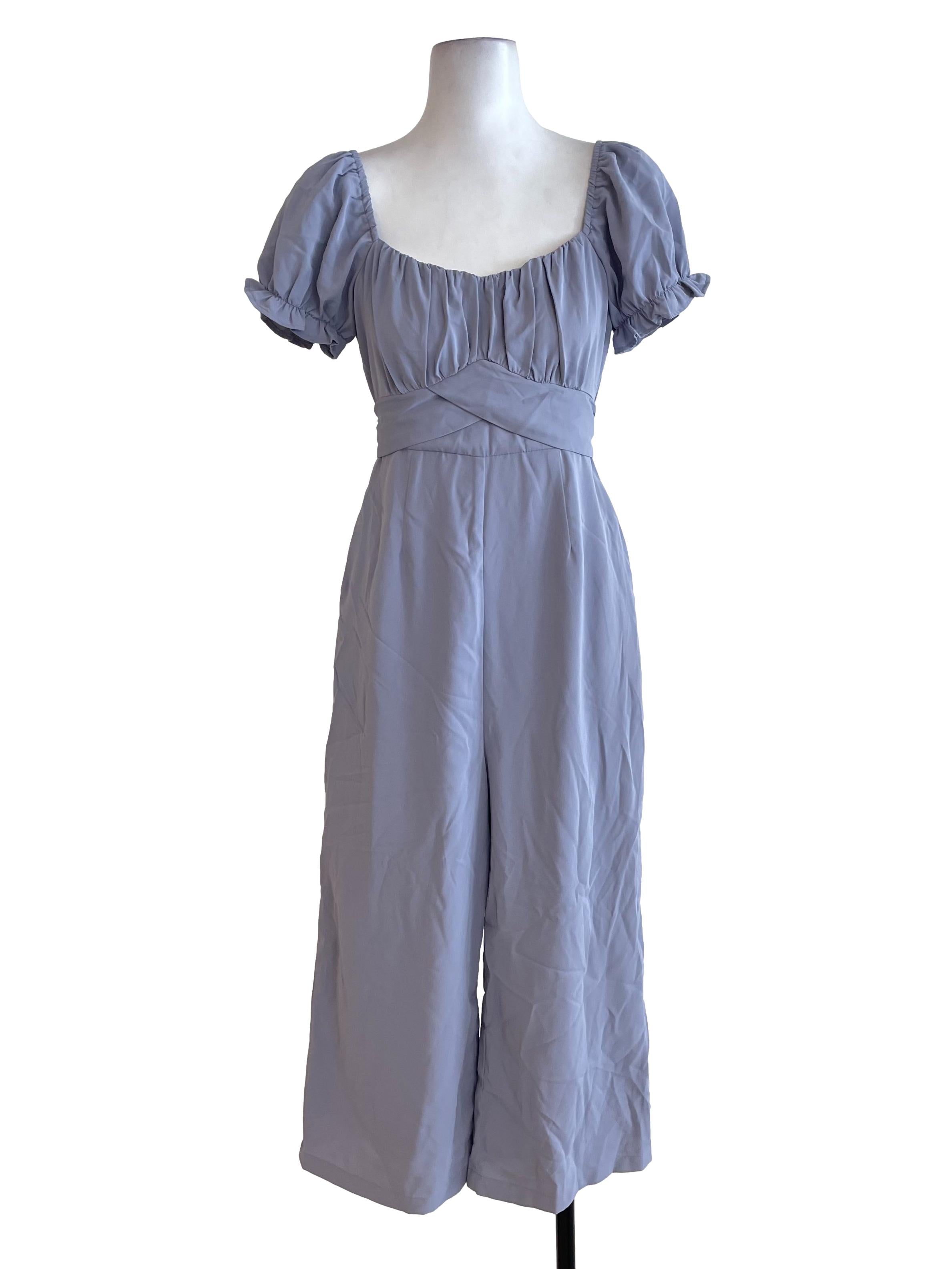 Ash Blue Sweetheart Jumpsuit