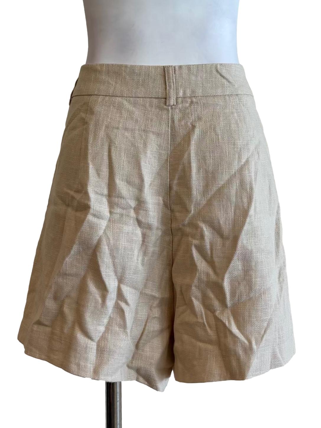 Light Beige Relaxed Shorts