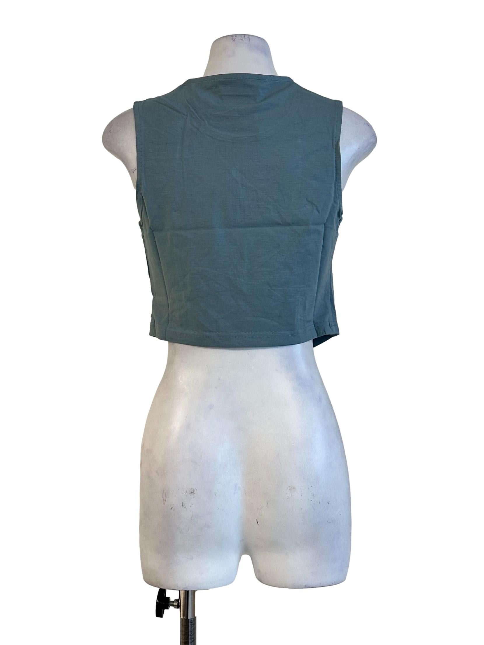 Dusty Blue Sleeveless Top