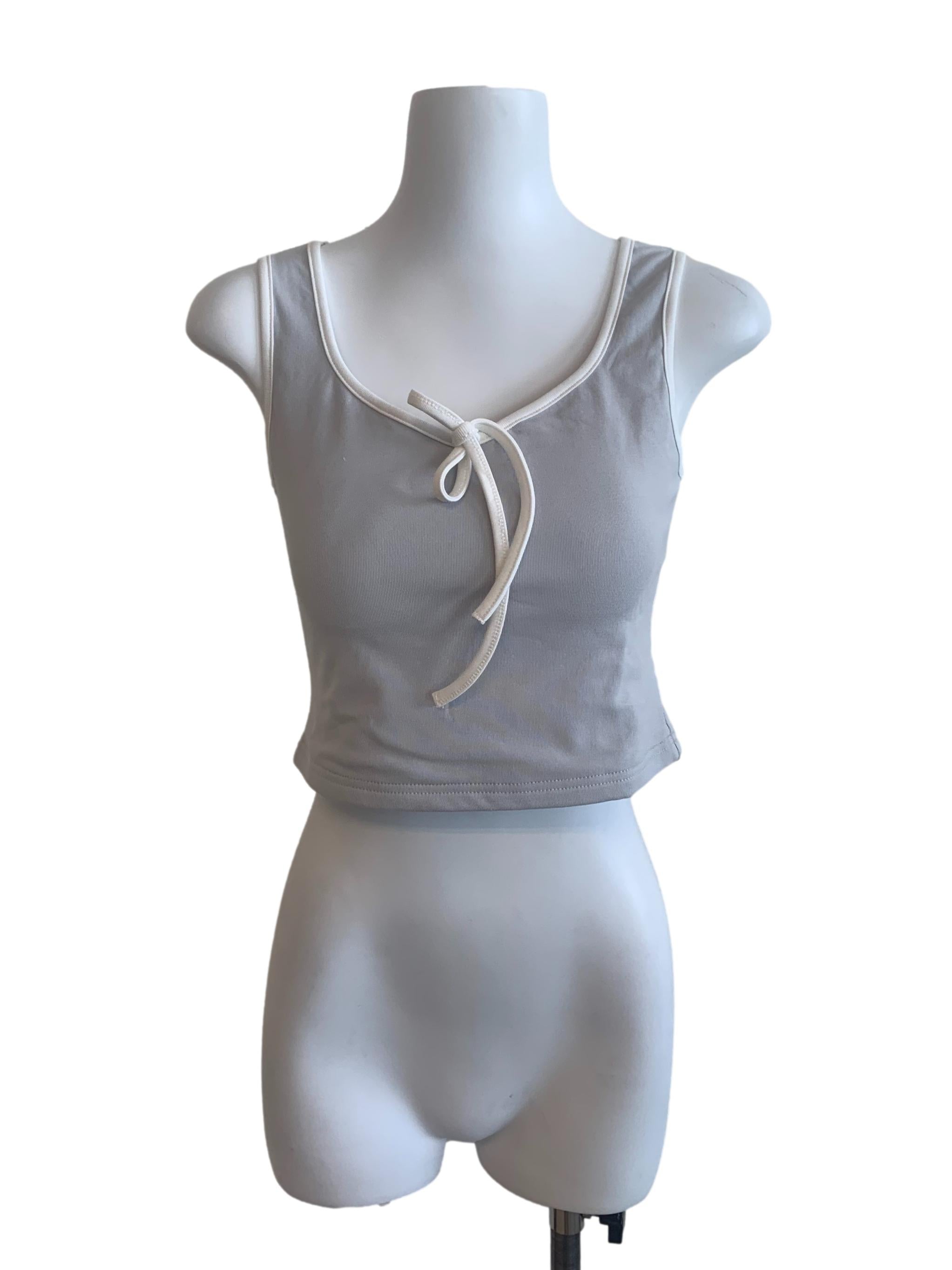 Grey Blue Tank Top