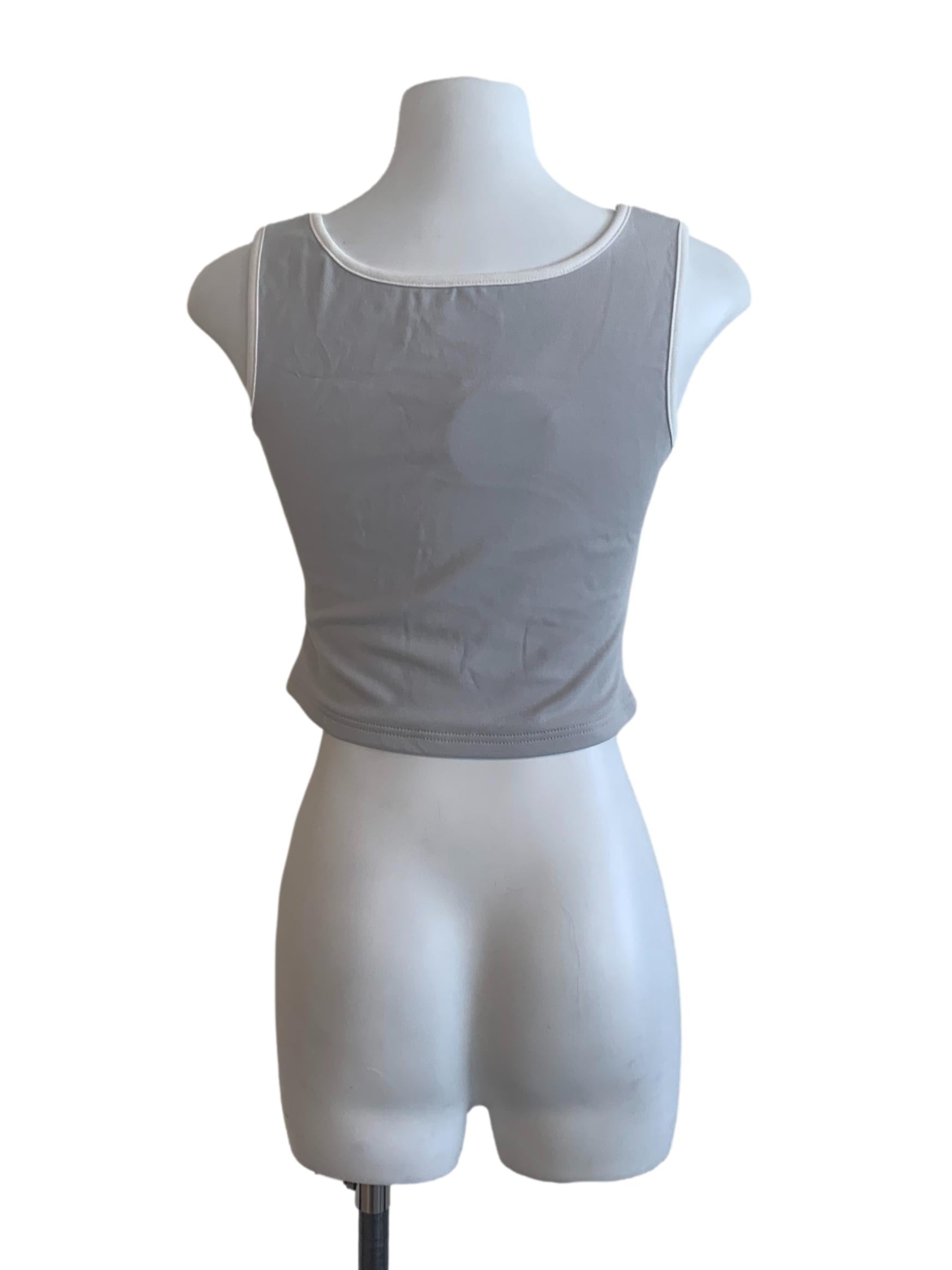 Grey Blue Tank Top