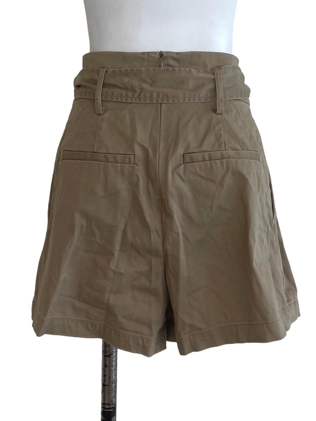 Love Bonito Brown Pleated Plain Skort | REFASH