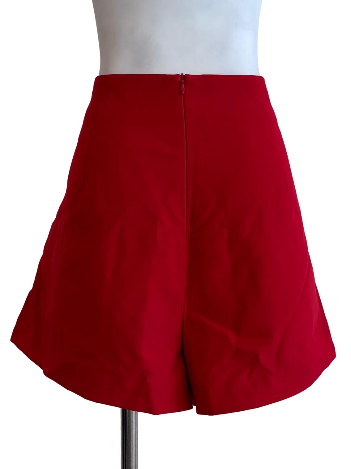 Lava Red Plain Shorts