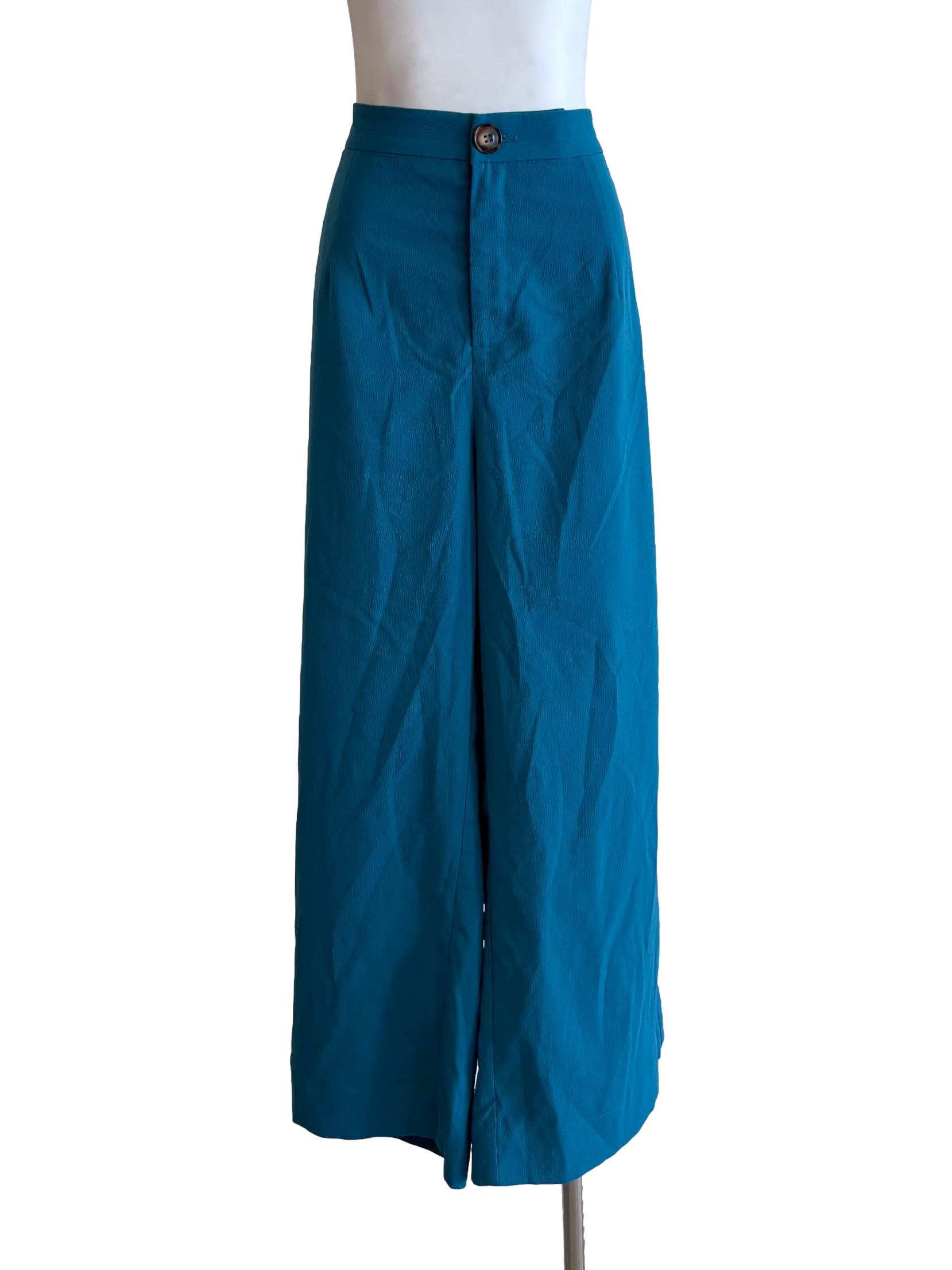 Celadon Blue Wide Leg Pants